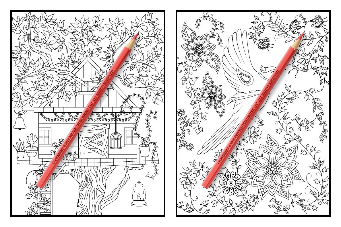 Magical Forest: An Adult Coloring Book with Enchanted Forest Animals, Cute Fantasy Scenes, and Beautiful Flower Designs for Relaxation