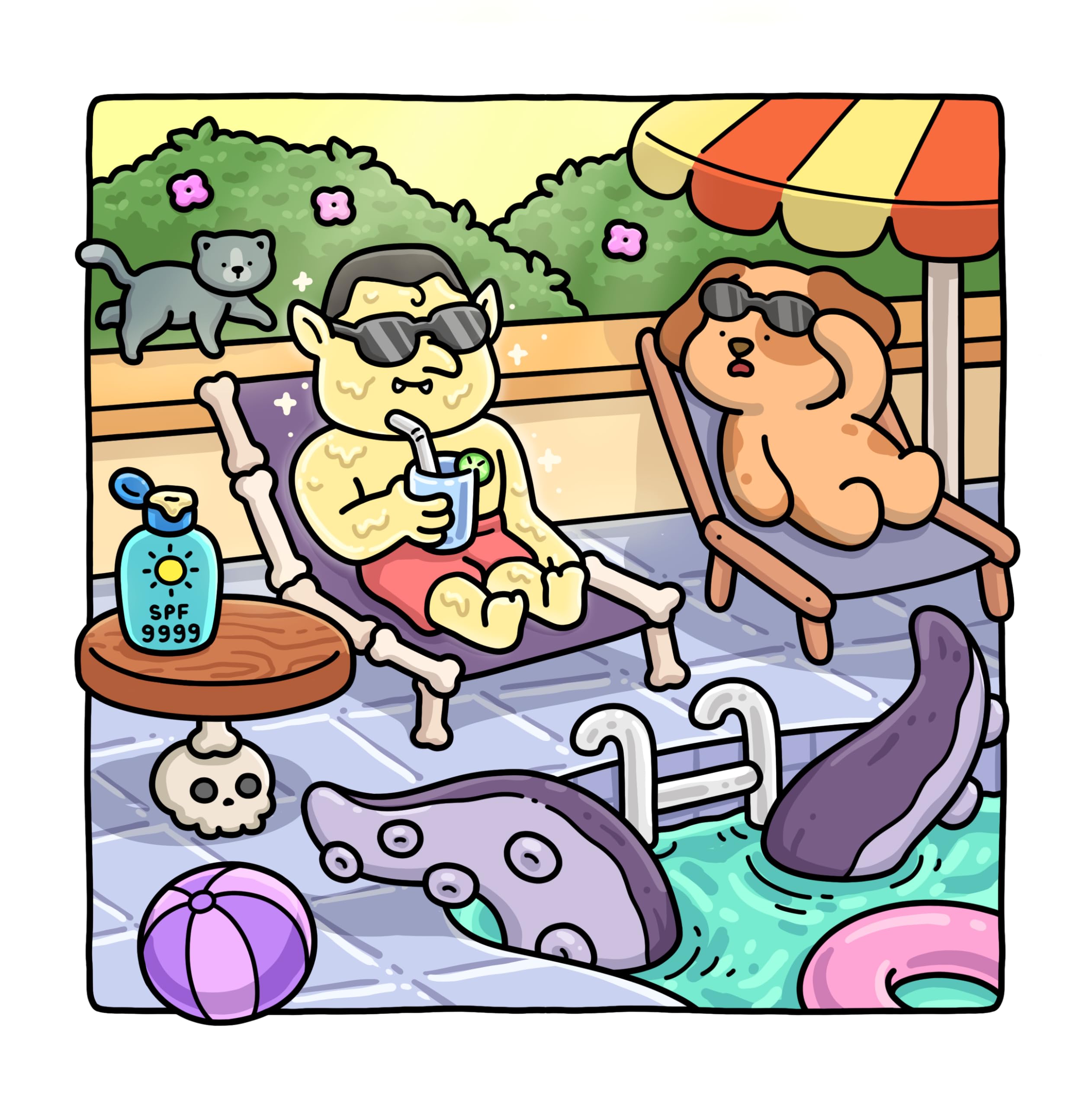 Silly Spooky: Cozy and Funny Coloring Book for Adults and Teens (Silly Funny Coloring Book)