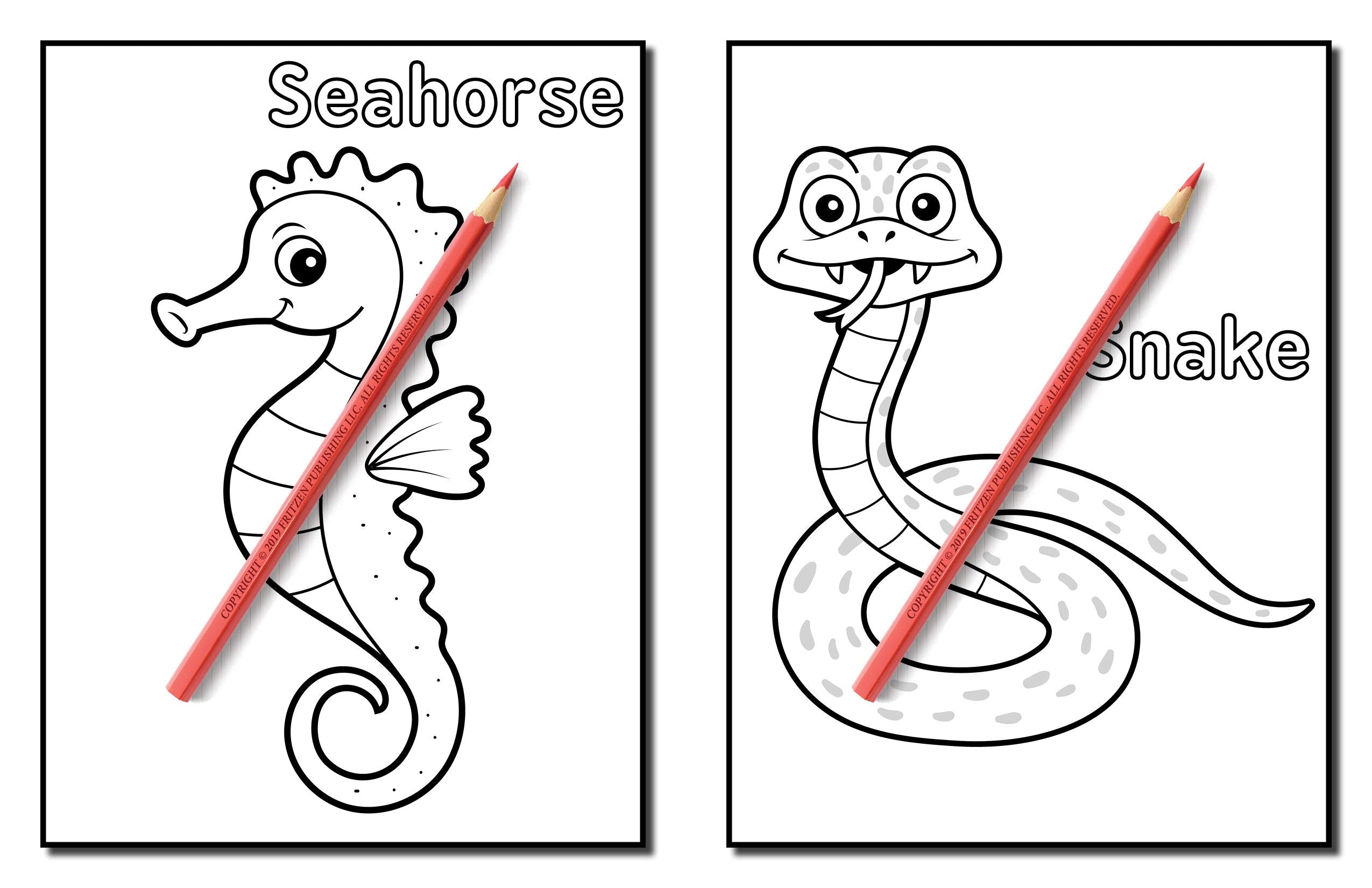 Animals for Toddlers: A Toddler Coloring Book with Fun, Simple, and Educational Coloring Pages for Kids Ages 1-3