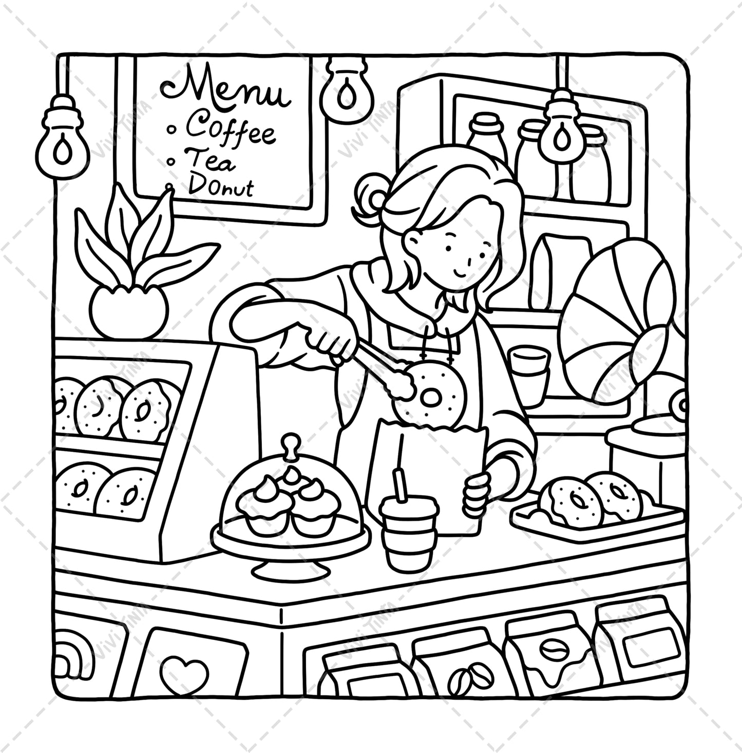 Soft Life: Cozy & Calming Coloring Book for Adults and Teens Featuring Gentle Daily Moments and Simple Joys (Girl Theme Coloring Book)