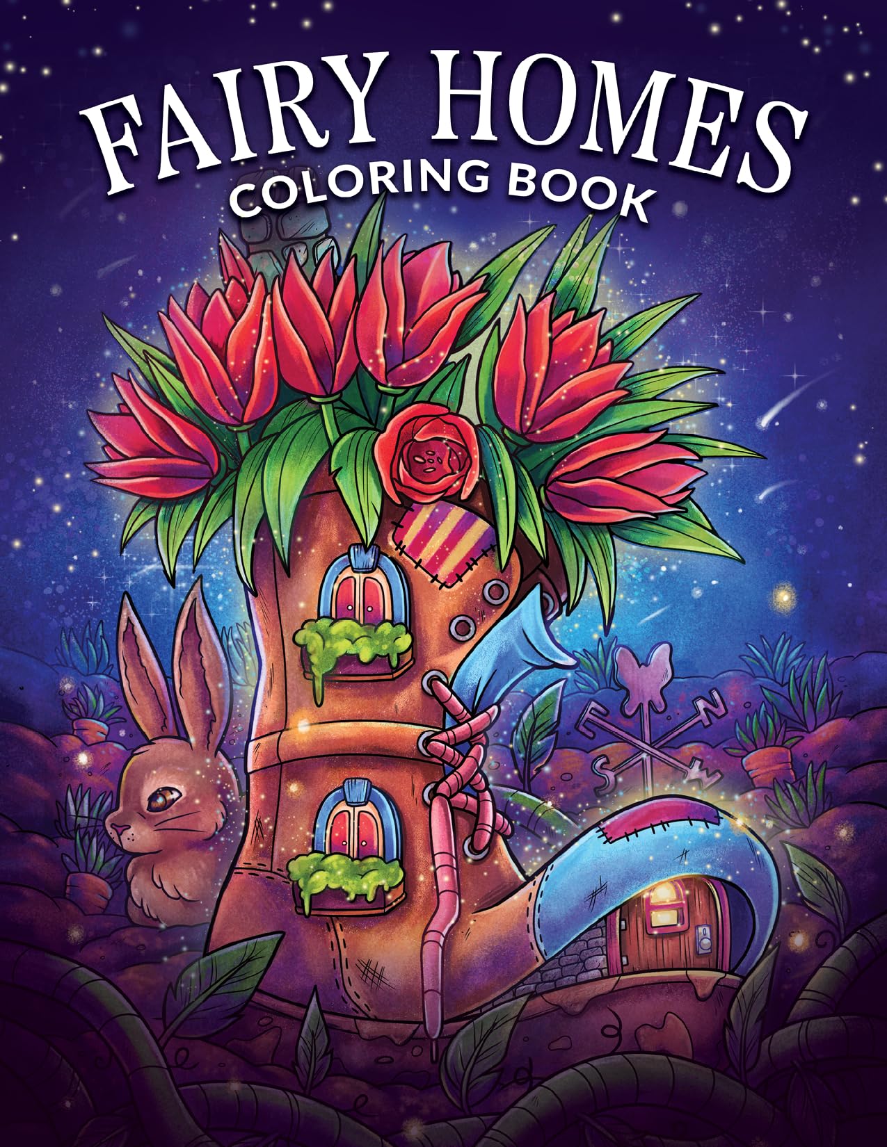 Fairy Homes Coloring Book: For Adults with Fantasy Designs for Fun and Relaxation
