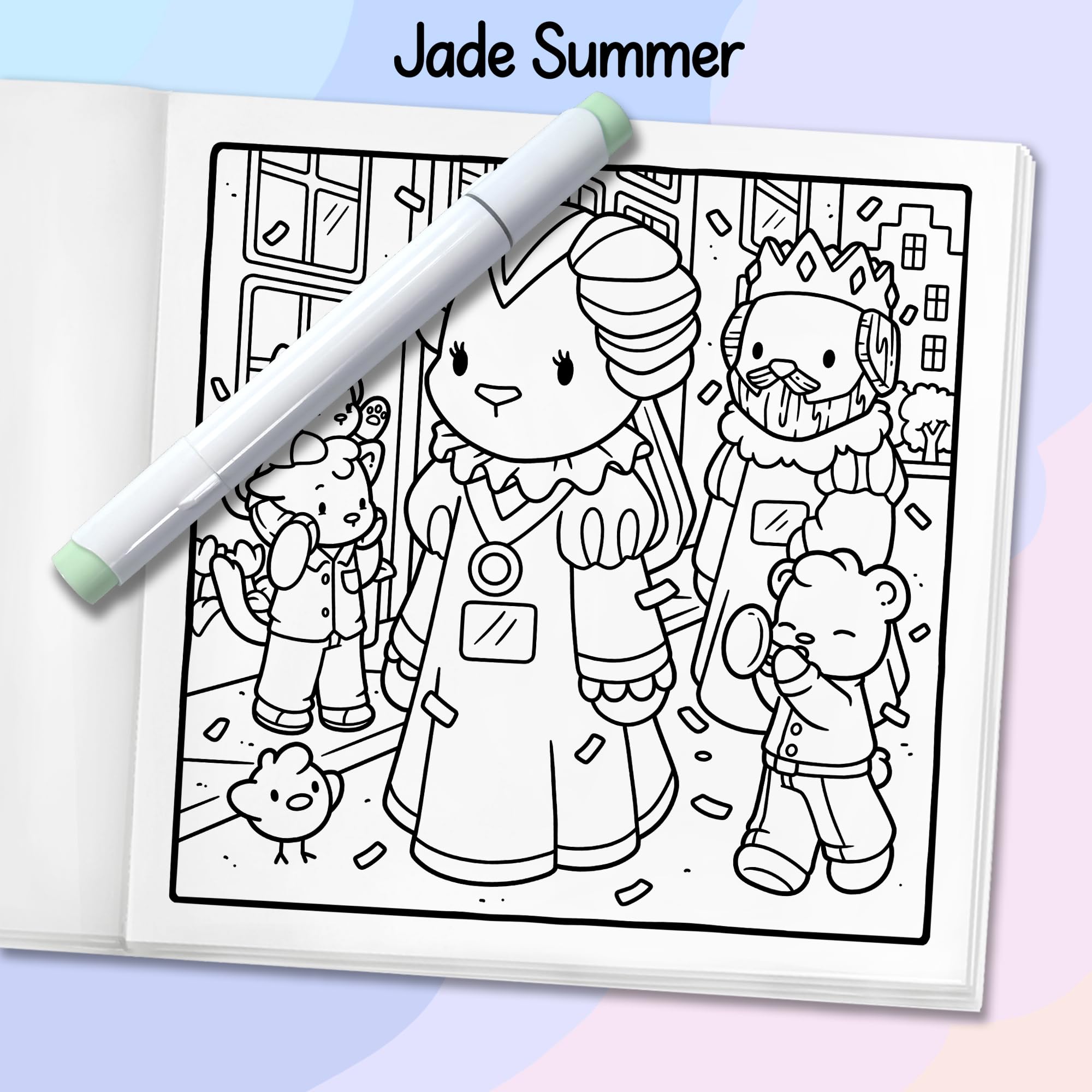 Cozy Belgium and Holland: Cute Coloring Book for Adults and Teens with Charming Characters and Delightful European Scenes for Relaxation (Cozy Coloring Books)