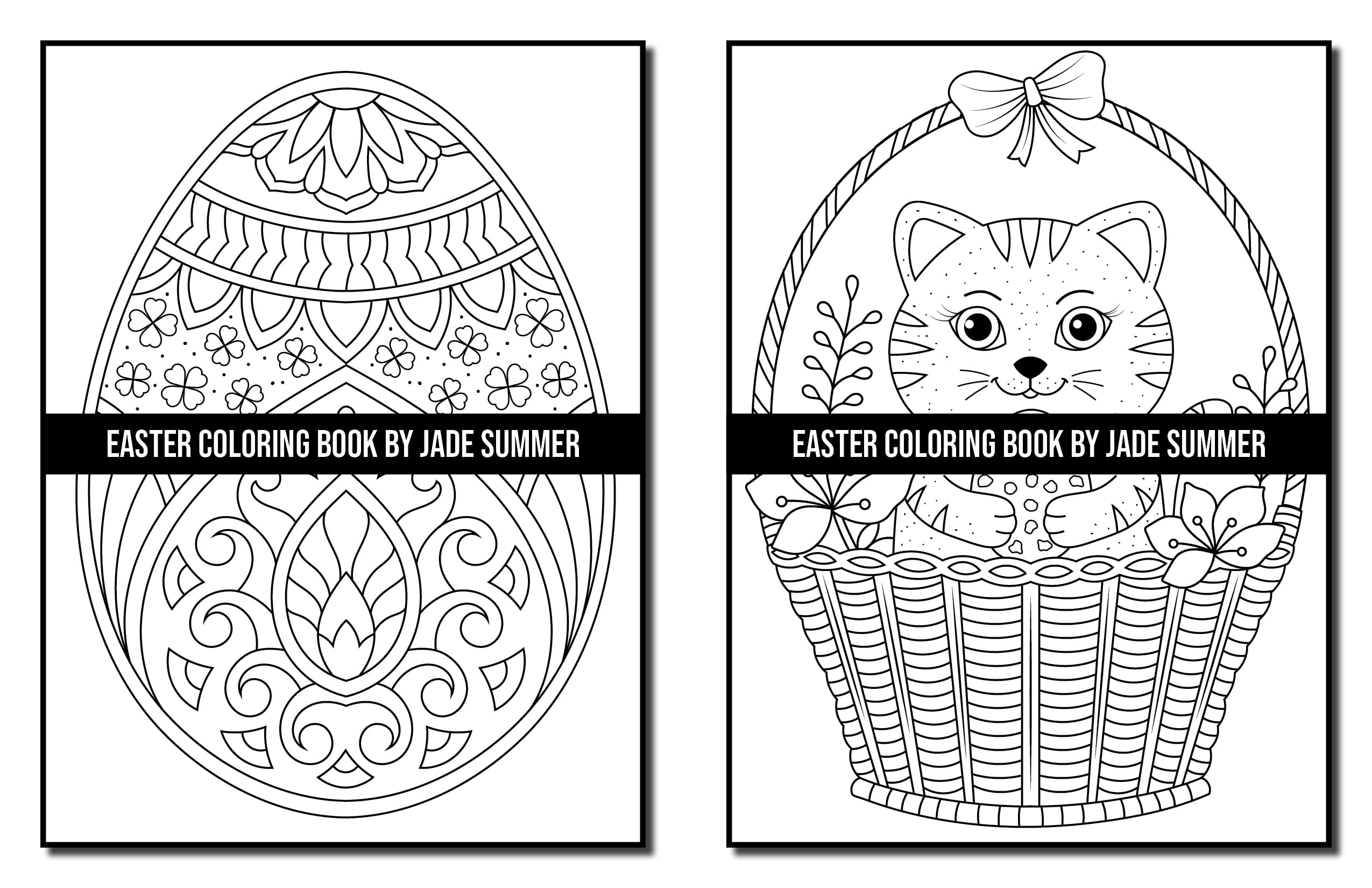 Easter Coloring Book: For Adults with Fun, Easy, and Relaxing Designs (Easy Coloring Books)