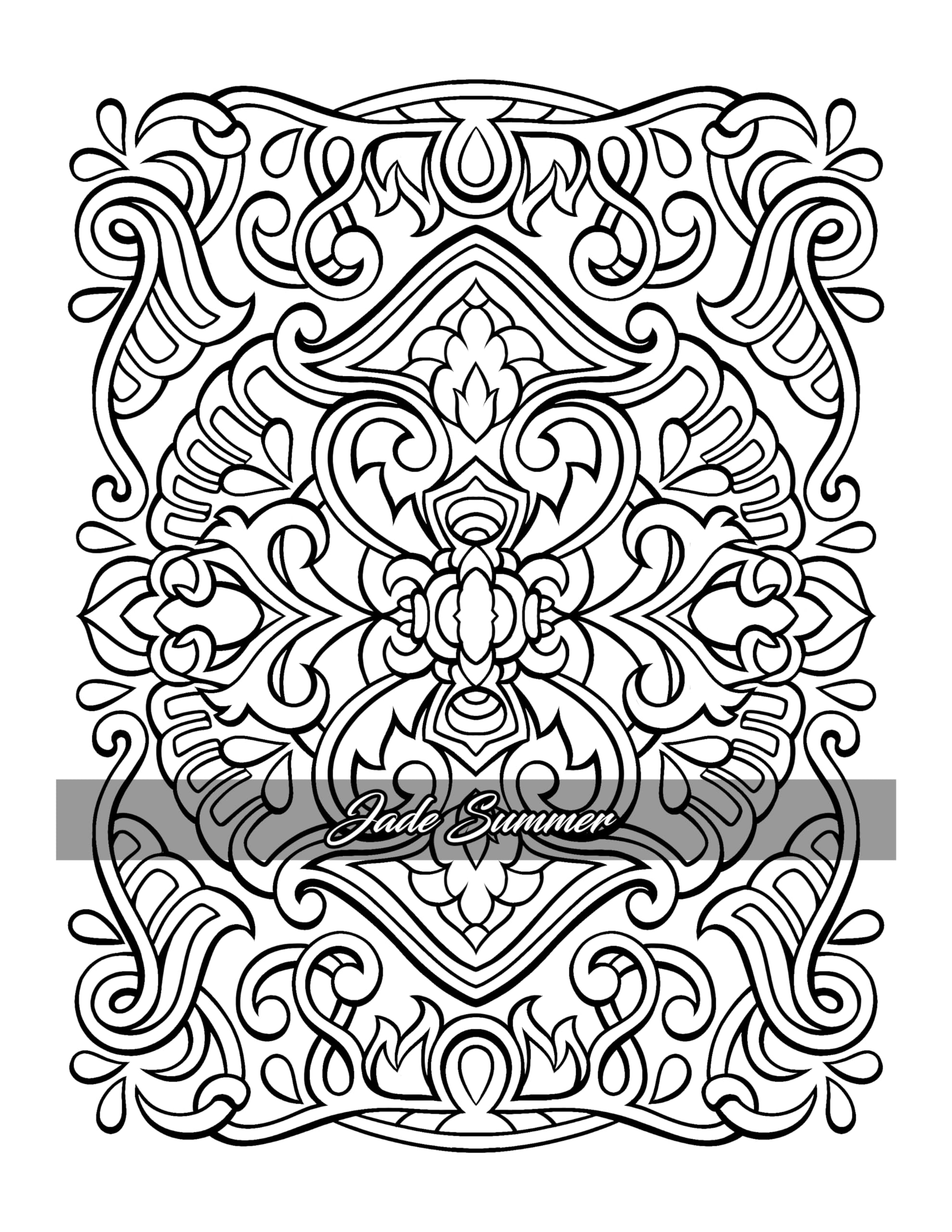 Elegant Patterns: Coloring Book for Adults with Beautiful Patterns for Mindfulness, Stress Relief, and Relaxation