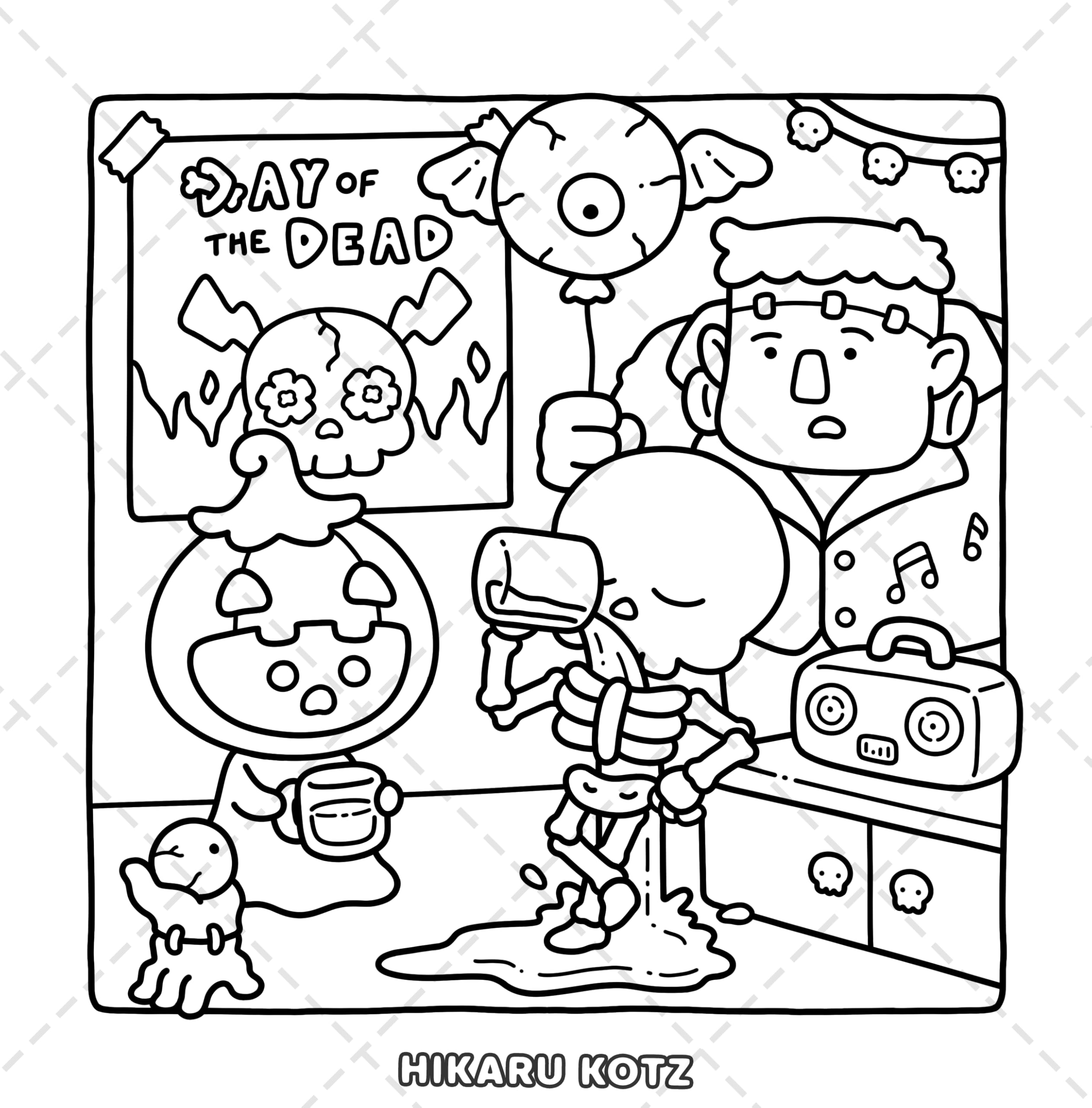 Silly Spooky: Cozy and Funny Coloring Book for Adults and Teens (Silly Funny Coloring Book)