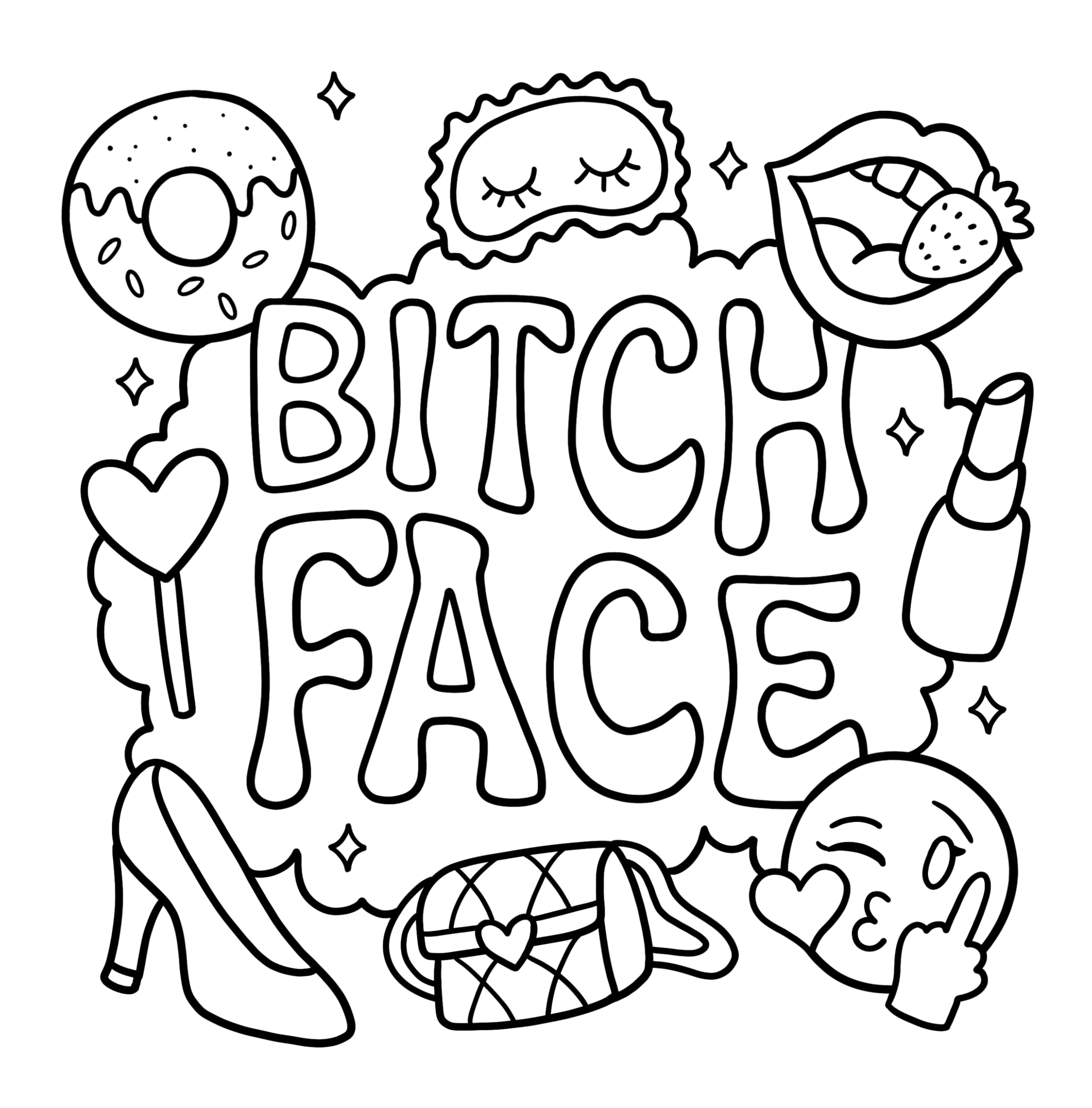 Swear Word: Bold and Easy Coloring Book for Adults Featuring Groovy & Funny Designs for Relaxation