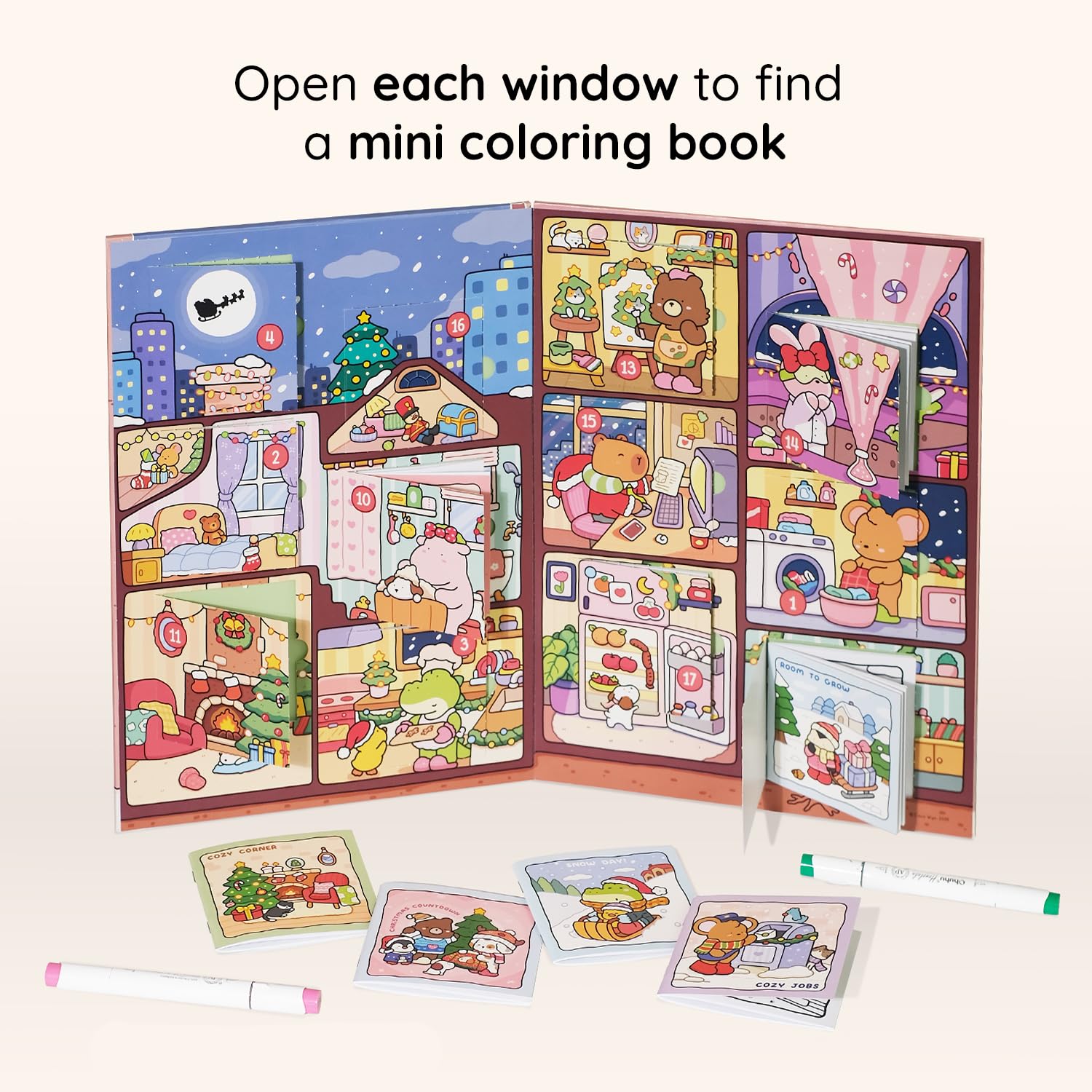 Cozy Countdown: An Advent Coloring Book Bundle
