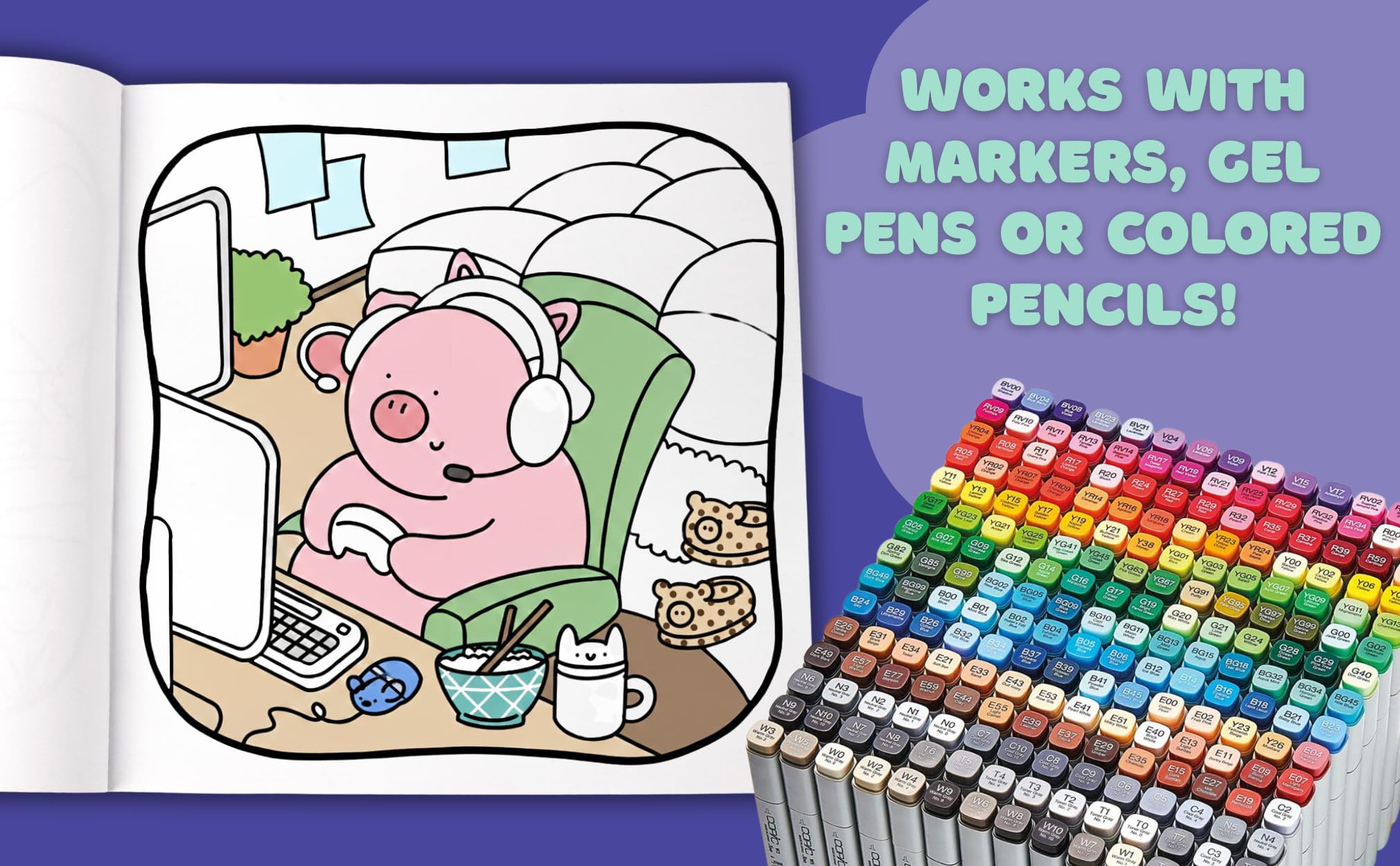 Cozy Coloring Moments For Me: Adult Coloring Book