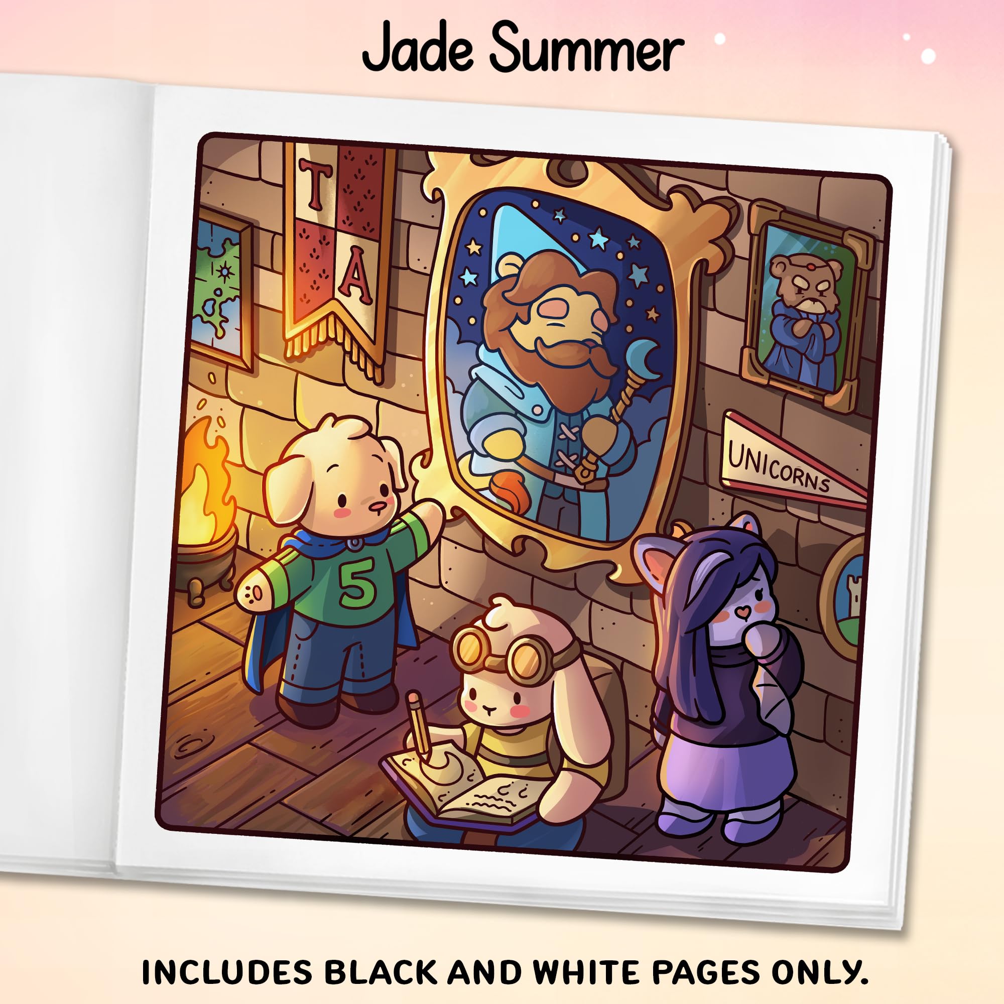 Magic Academy: Cozy Fantasy Coloring Book for Adults and Teens with Witches, Wizards, Spells, Potions, and Magical School Adventures (Cozy Coloring Books)