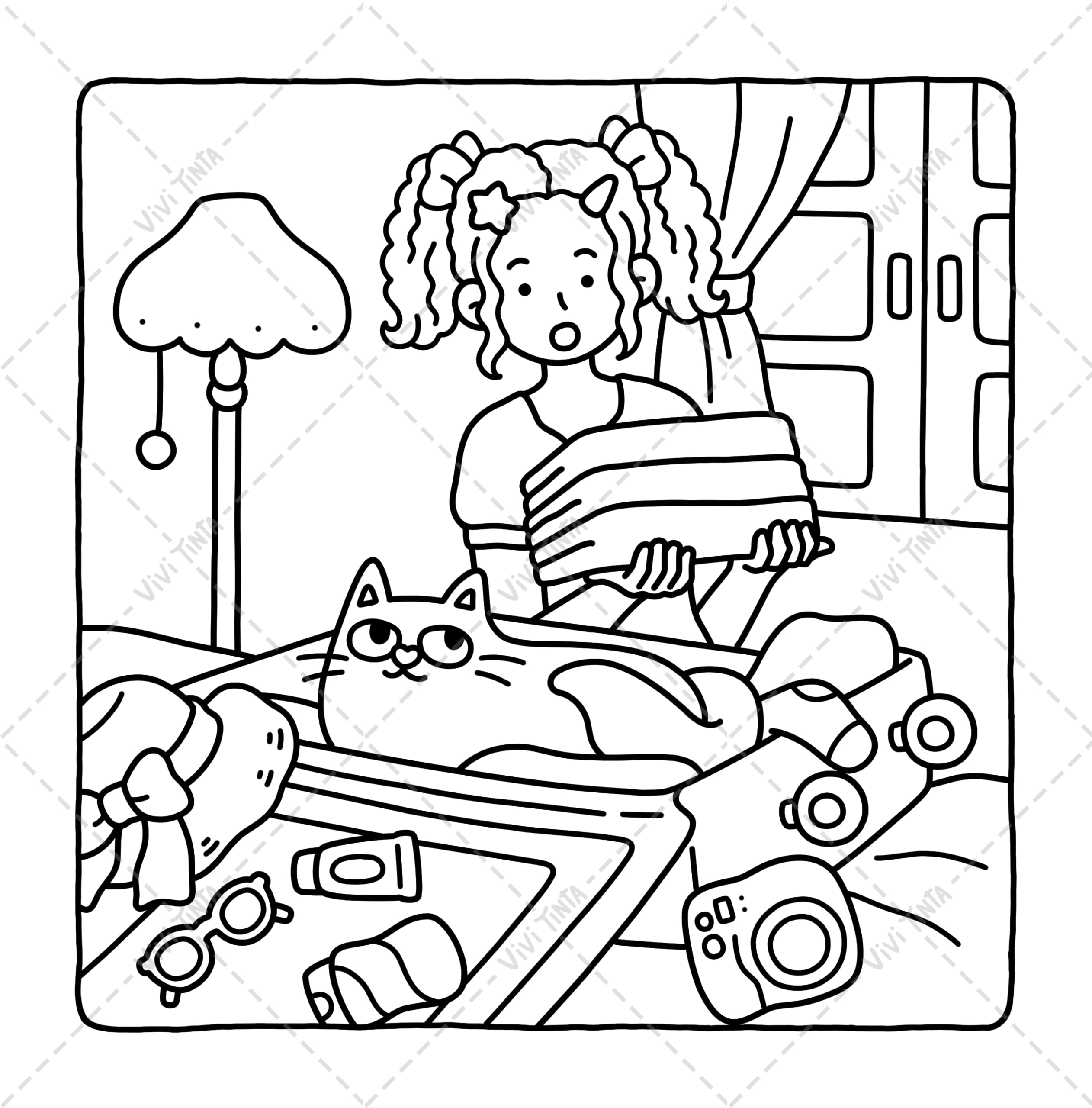 Cat Mom: Cataholic Coloring Book for Adults & Teens Featuring Cute and Mischievous Feline Designs (Girl Theme Coloring Book)