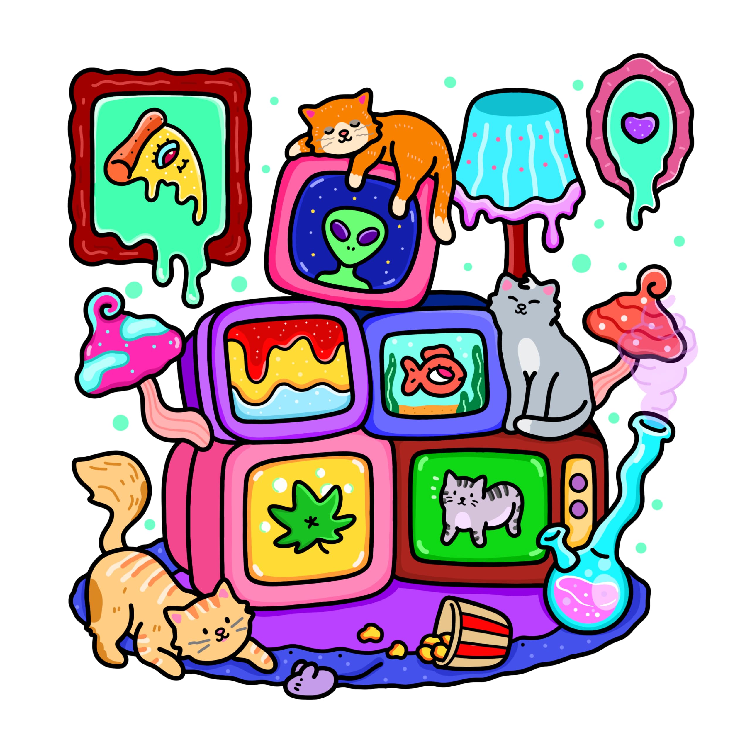 Stoner Life: High and Wild Coloring Book for Adults