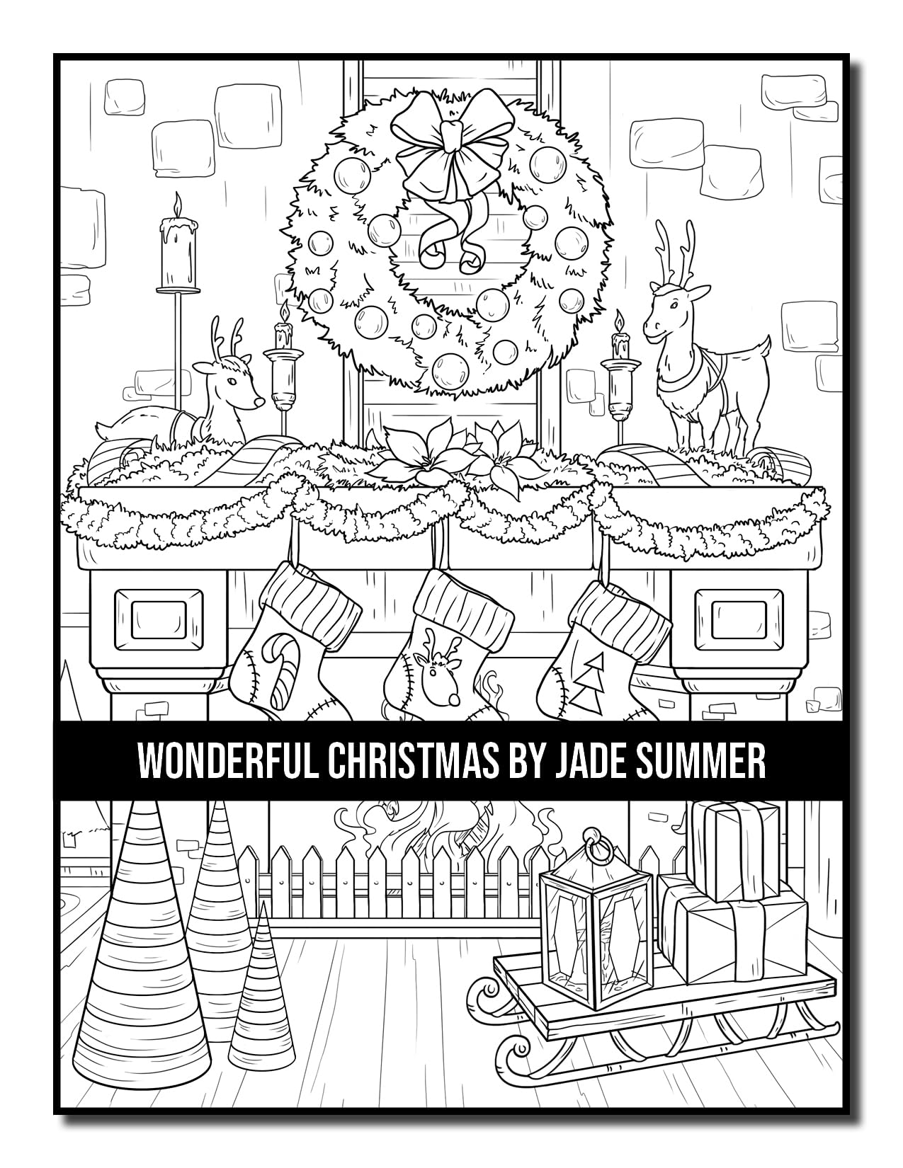 Wonderful Christmas: An Adult Coloring Book with Charming Christmas Scenes and Winter Holiday Fun (Christmas Coloring Books)