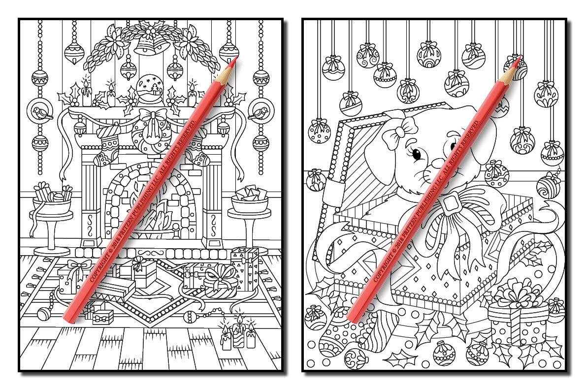 Christmas Coloring Book: An Adult Coloring Book with Fun, Easy, and Relaxing Designs