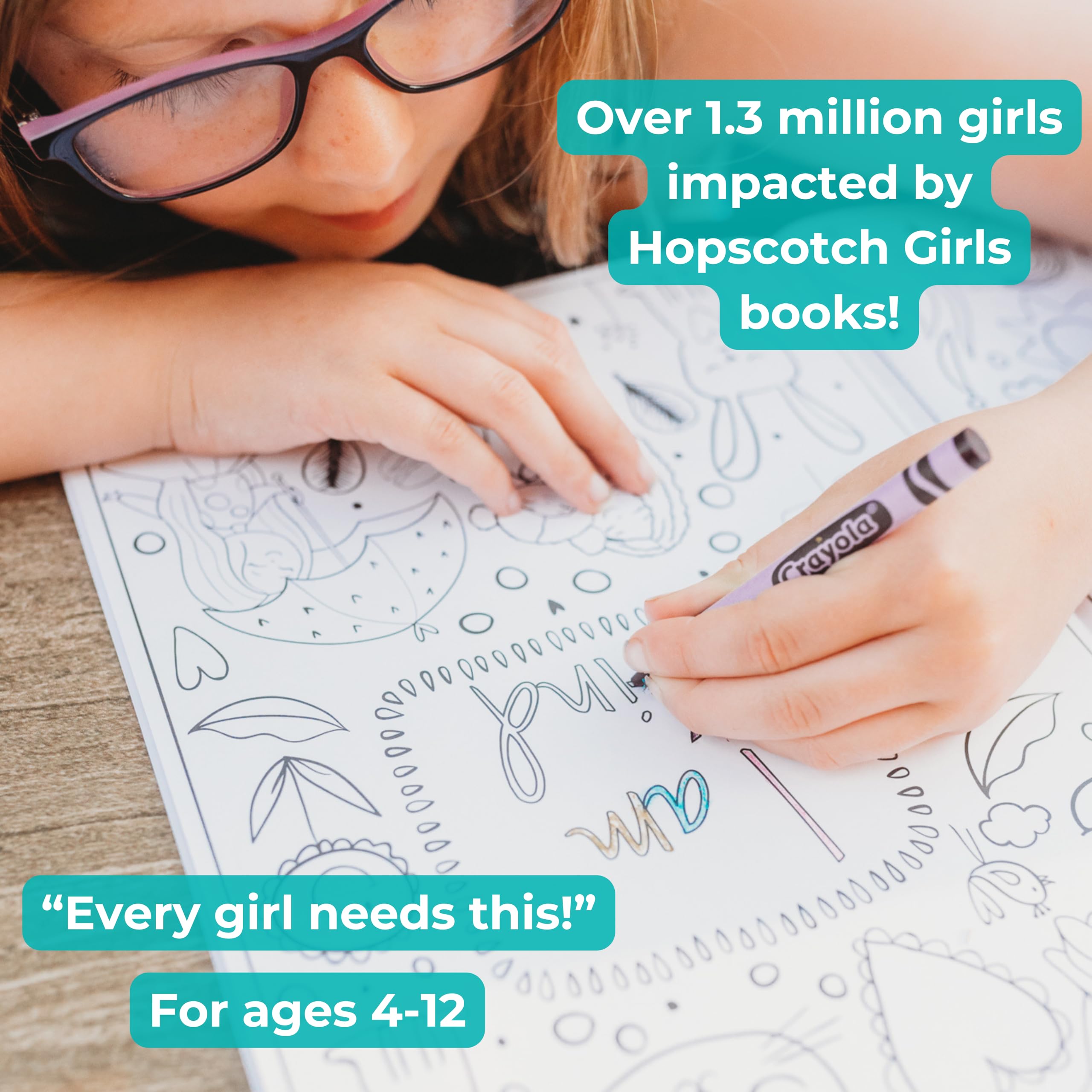 Hopscotch Girls I Am Confident Brave & Beautiful Inspirational Coloring Books for Kids Ages 4-8 & Up 8-12 Empowering Boost Confidence