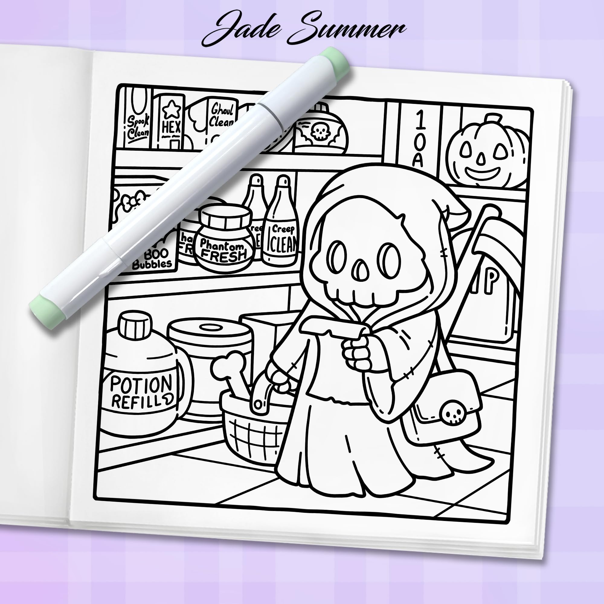 Spooky Life: Cozy Coloring Book for Adults and Teens with Cute and Creepy Everyday Scenes for Relaxation (Cozy Coloring Books)