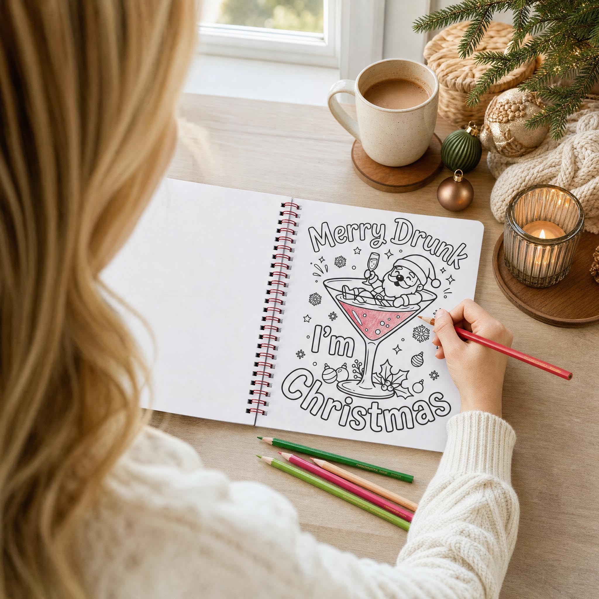 Beautiful Coloring Book Set of 2 for Adult Relaxation - Funny Designs