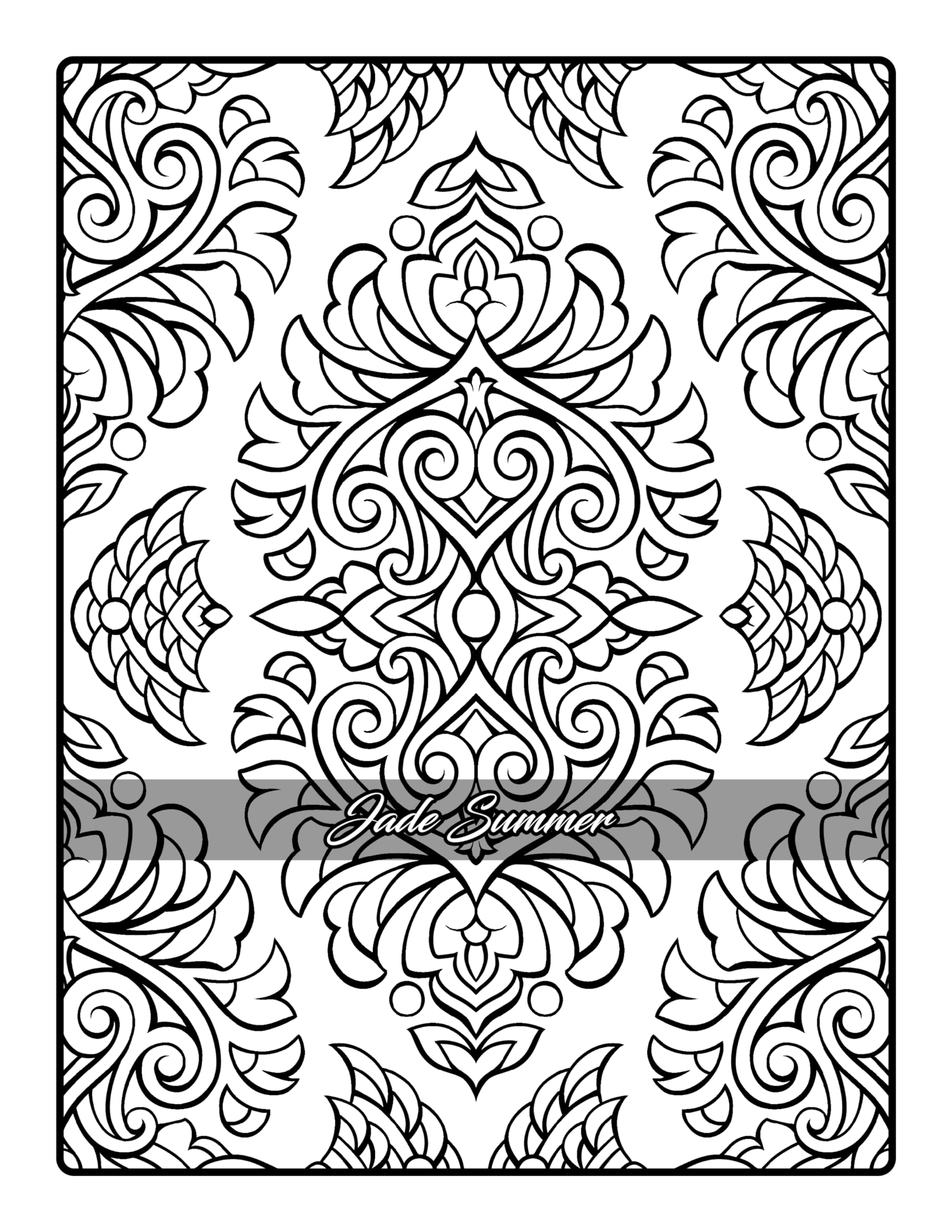Elegant Patterns: Coloring Book for Adults with Beautiful Patterns for Mindfulness, Stress Relief, and Relaxation