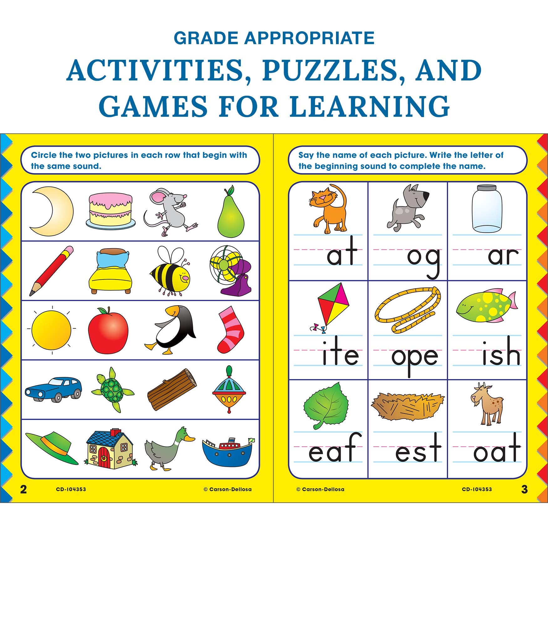 Carson Dellosa All the Skills for First Grade Workbook, Addition, Subtraction, Writing Practice, Phonics, and Reading for 1st Graders, Classroom or Homeschool Curriculum (Volume 4)