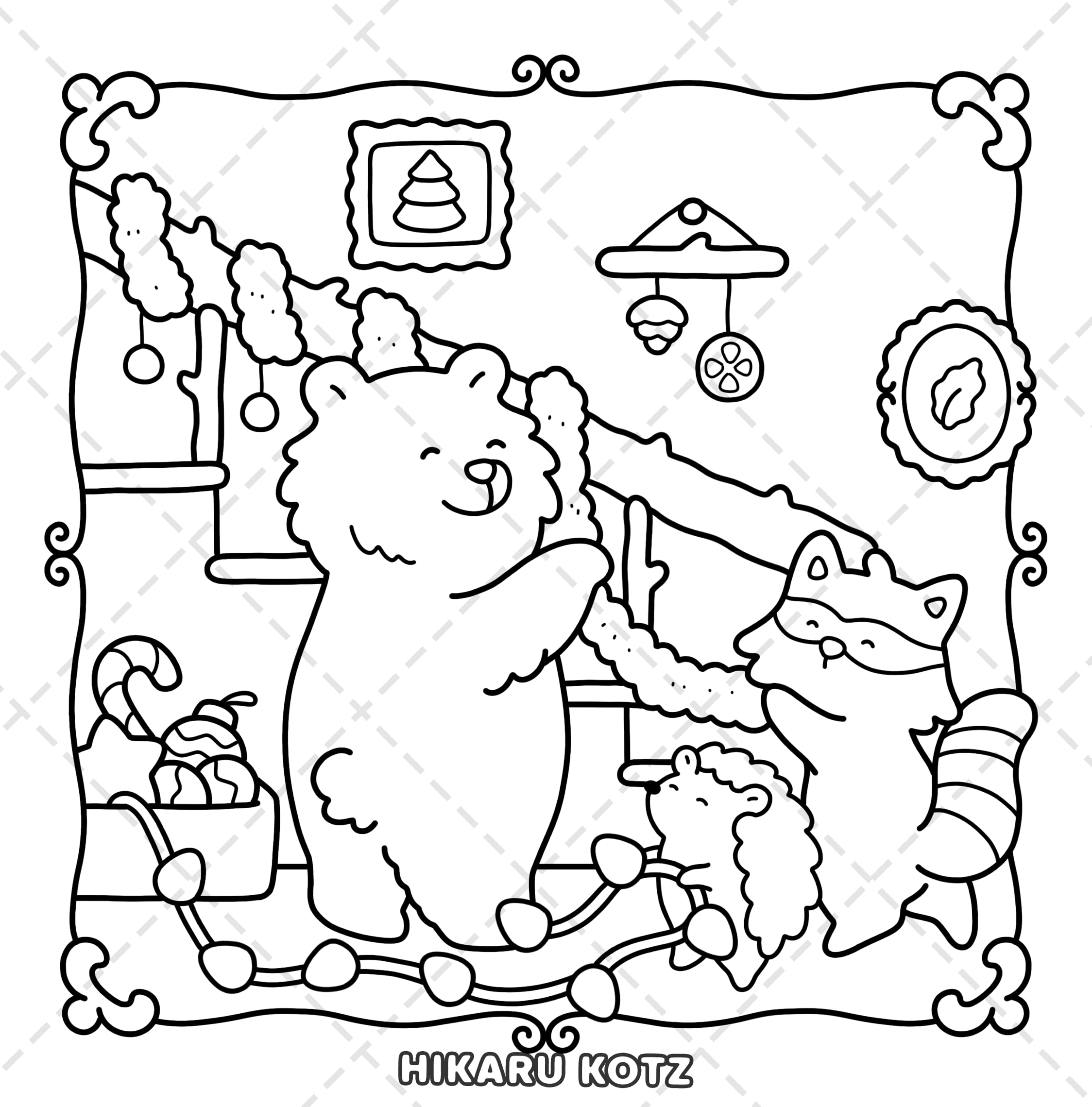 Christmas: Cozy Coloring Book for Adults and Teens