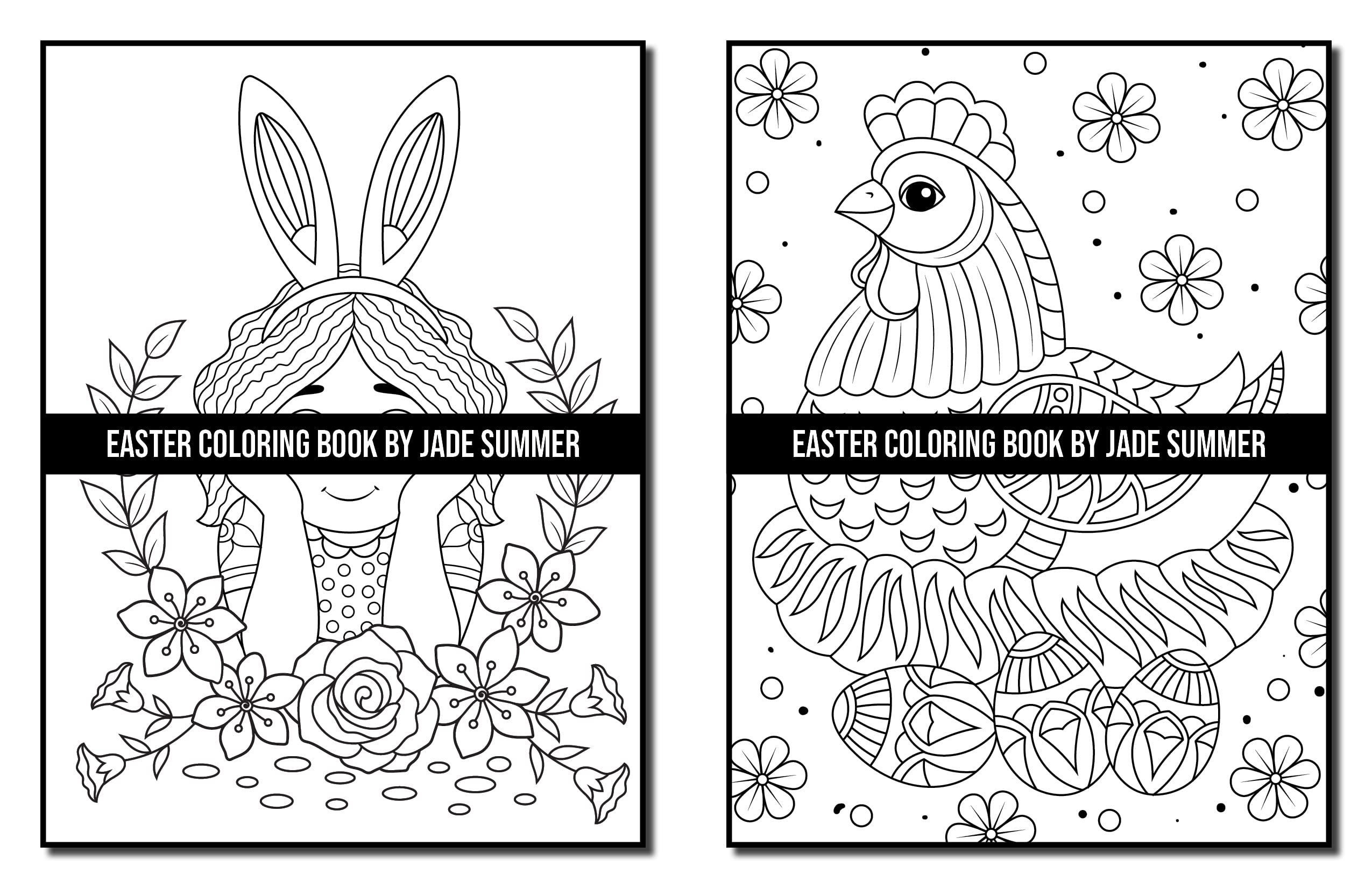 Easter Coloring Book: For Adults with Fun, Easy, and Relaxing Designs (Easy Coloring Books)