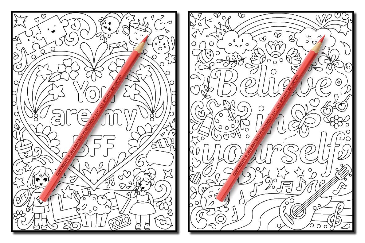 Proud to be a Girl: A Coloring Book for Girls with Fun Inspirational Quotes to Motivate, Encourage and Build Confidence in Young Women