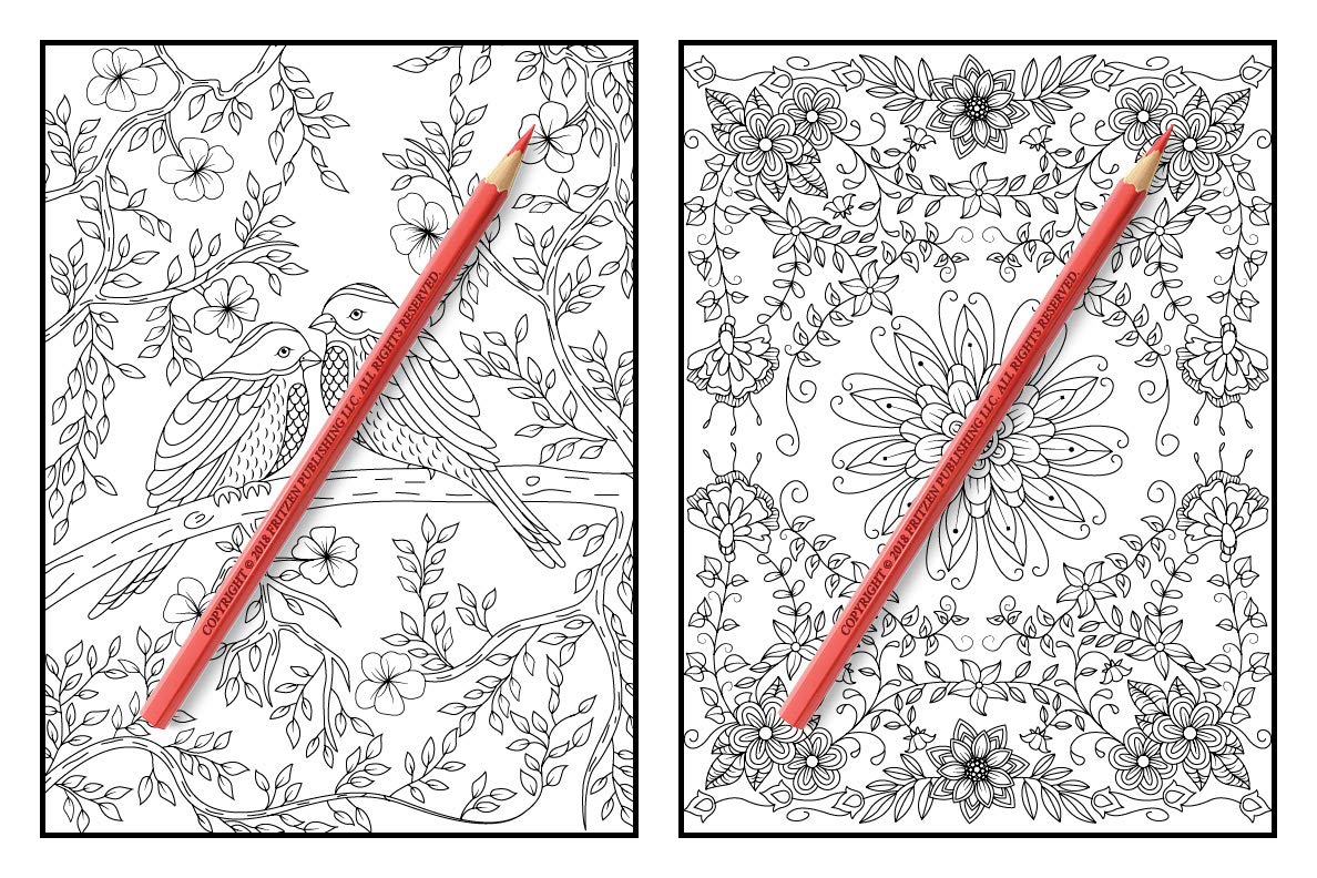 Magical Forest: An Adult Coloring Book with Enchanted Forest Animals, Cute Fantasy Scenes, and Beautiful Flower Designs for Relaxation