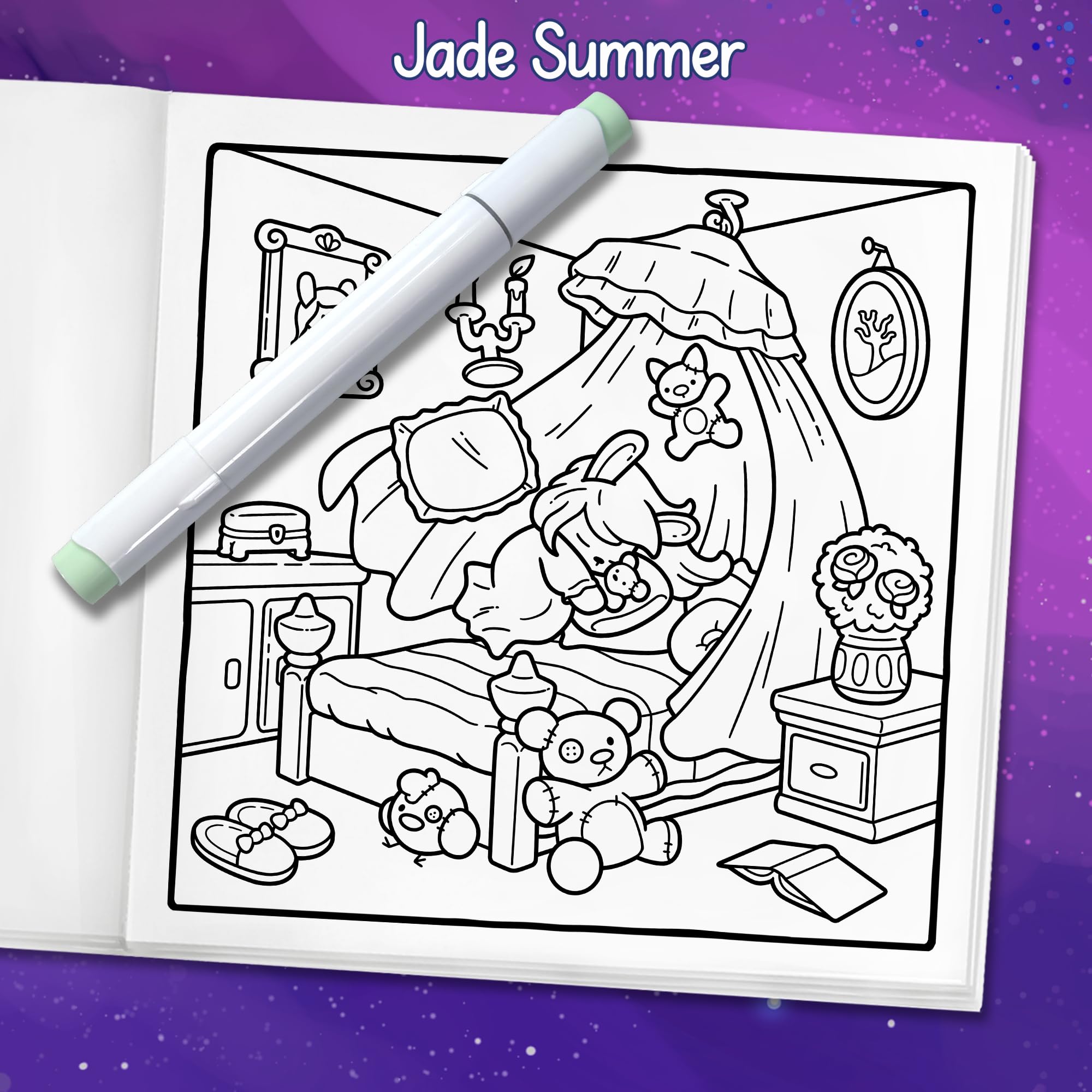 Spooky Places: Cozy Coloring Book for Adults and Teens with Cute and Creepy Hygge Scenes for Relaxation