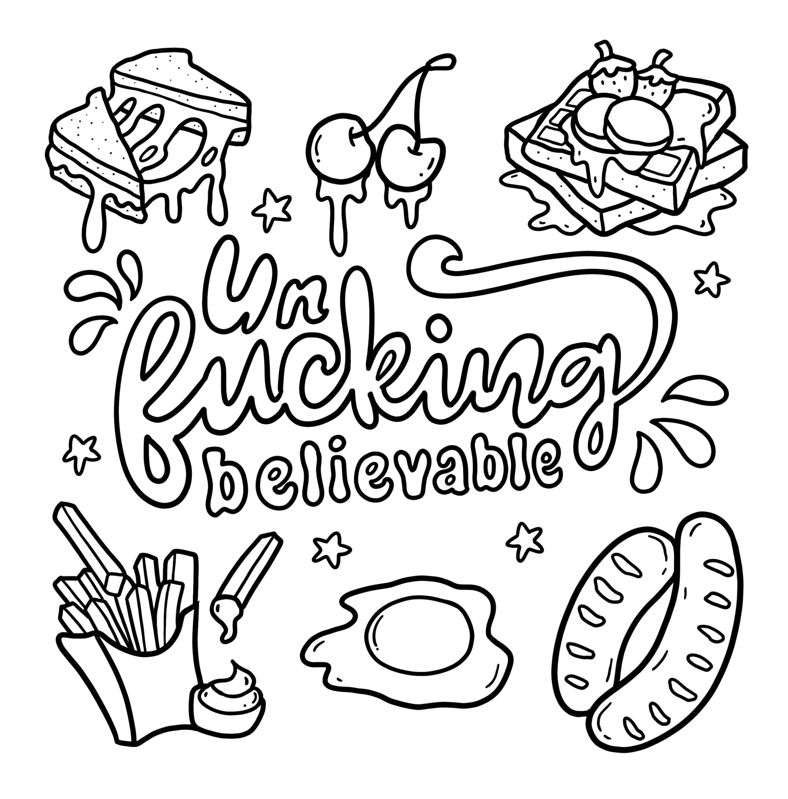 Swear Word: Bold and Easy Coloring Book for Adults Featuring Groovy & Funny Designs for Relaxation