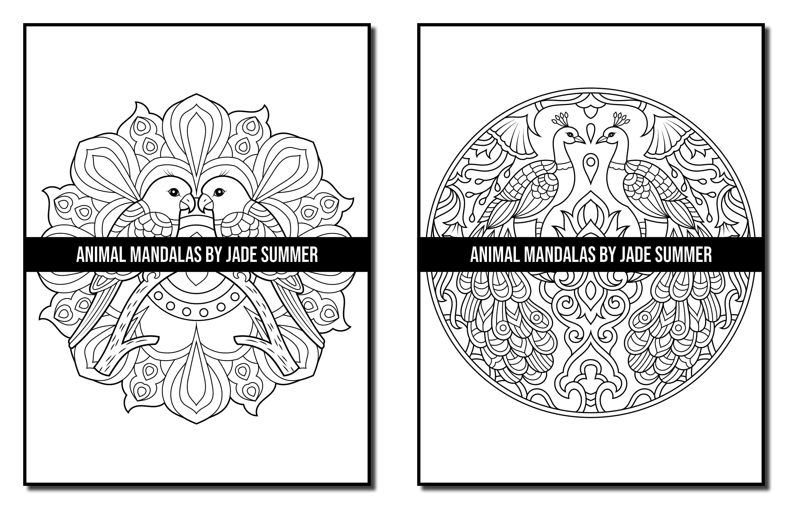 Mandala Coloring Book: For Adults with Cute Animal Mandalas, Fun Geometric Patterns, and Relaxing Flower Designs