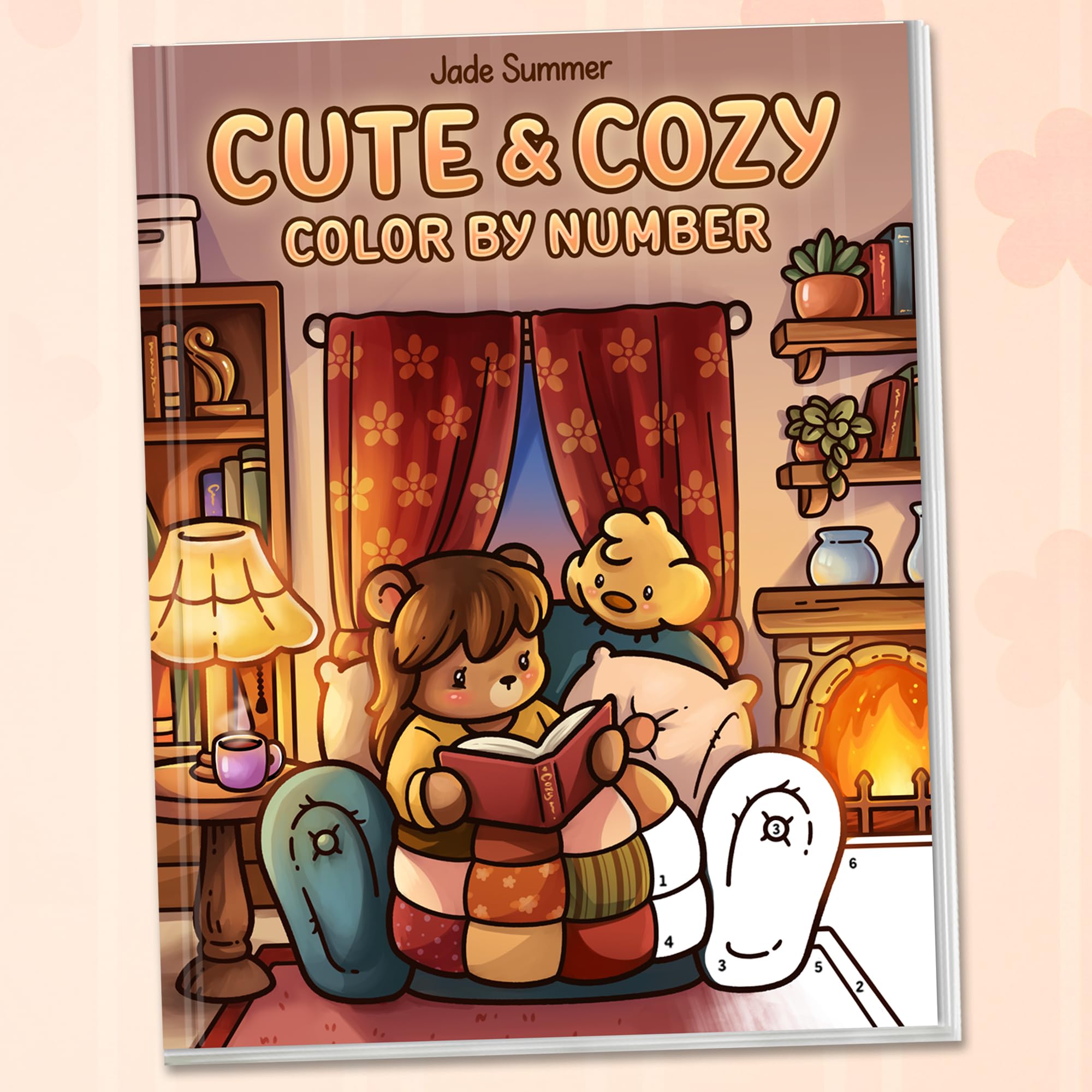 Cute & Cozy Color by Number: Coloring Book for Adults and Teens with Fun, Easy, and Relaxing Scenes to Complete Step by Step (Cozy Coloring Books)