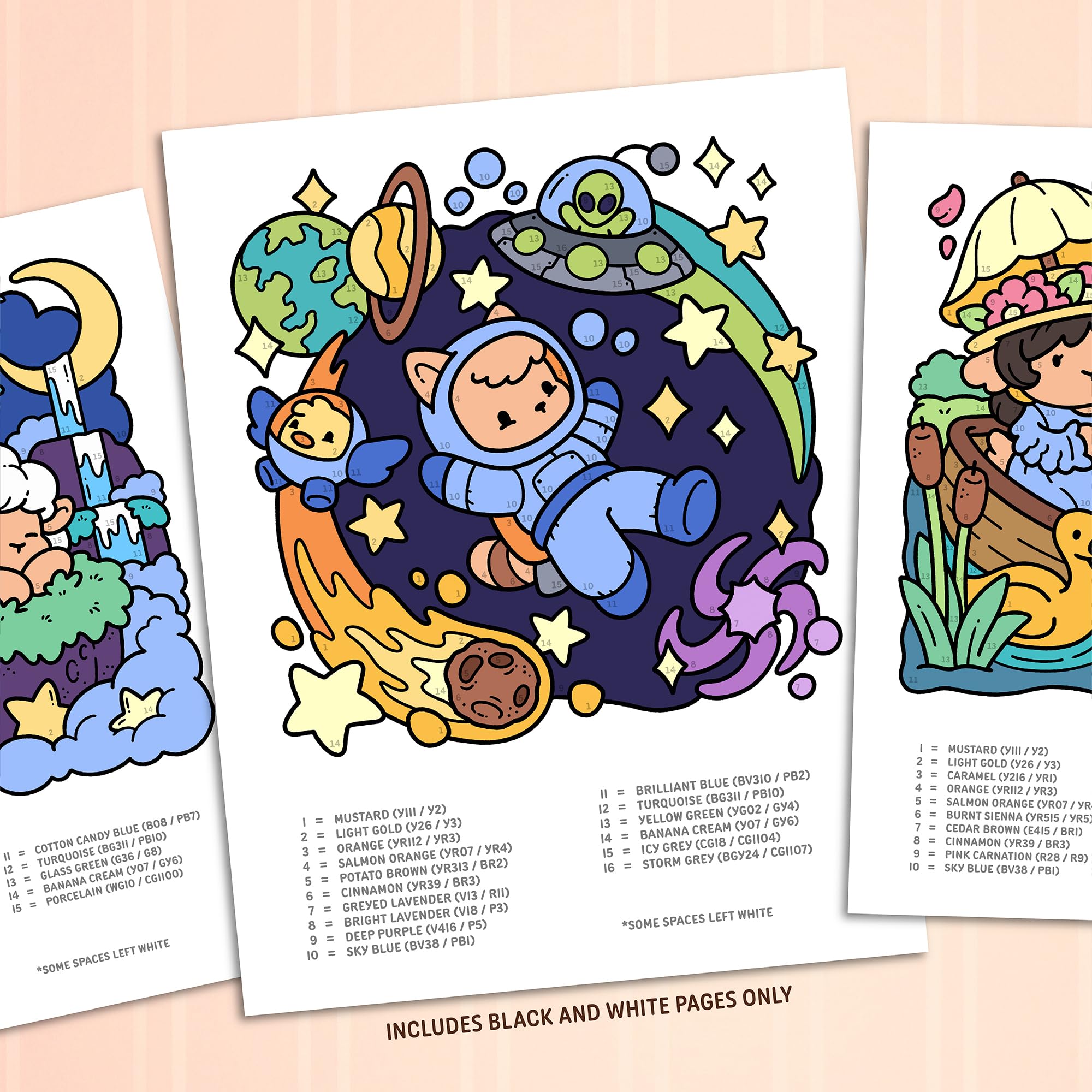 Cute & Cozy Color by Number: Coloring Book for Adults and Teens with Fun, Easy, and Relaxing Scenes to Complete Step by Step (Cozy Coloring Books)