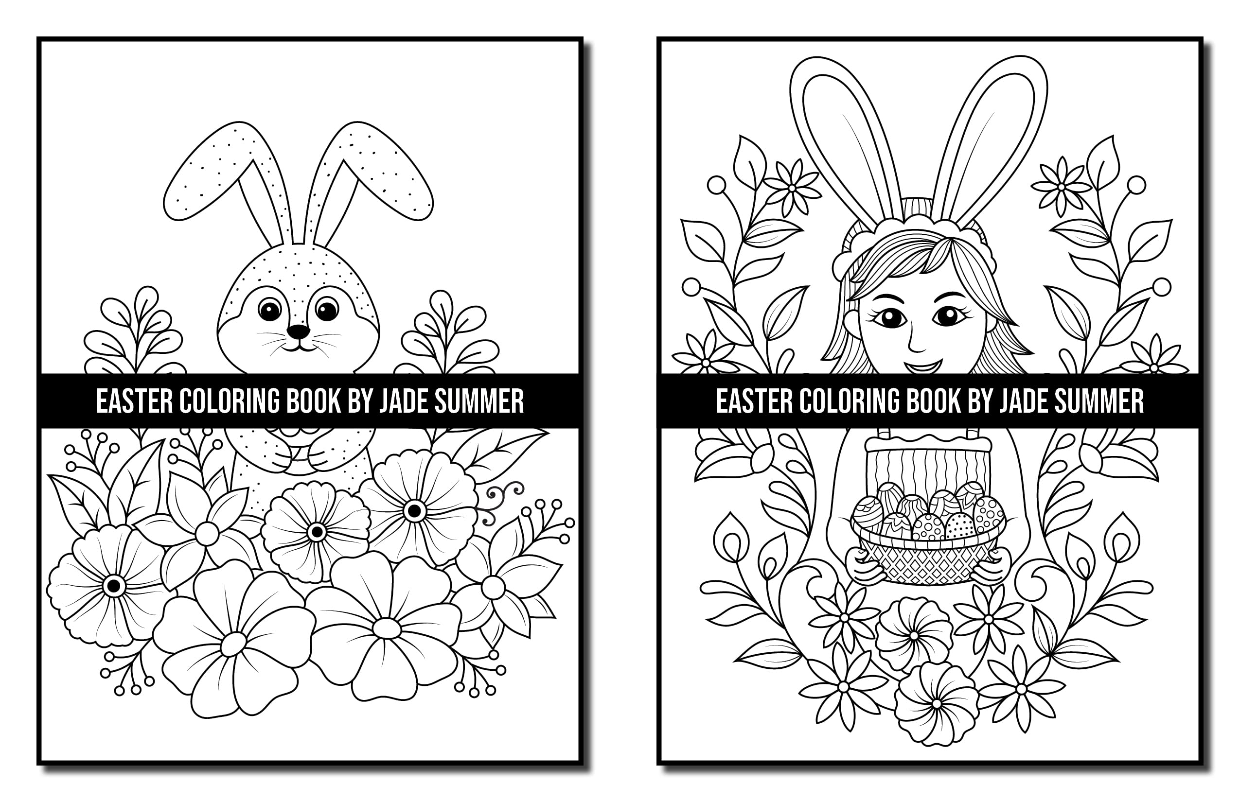 Easter Coloring Book: For Adults with Fun, Easy, and Relaxing Designs (Easy Coloring Books)