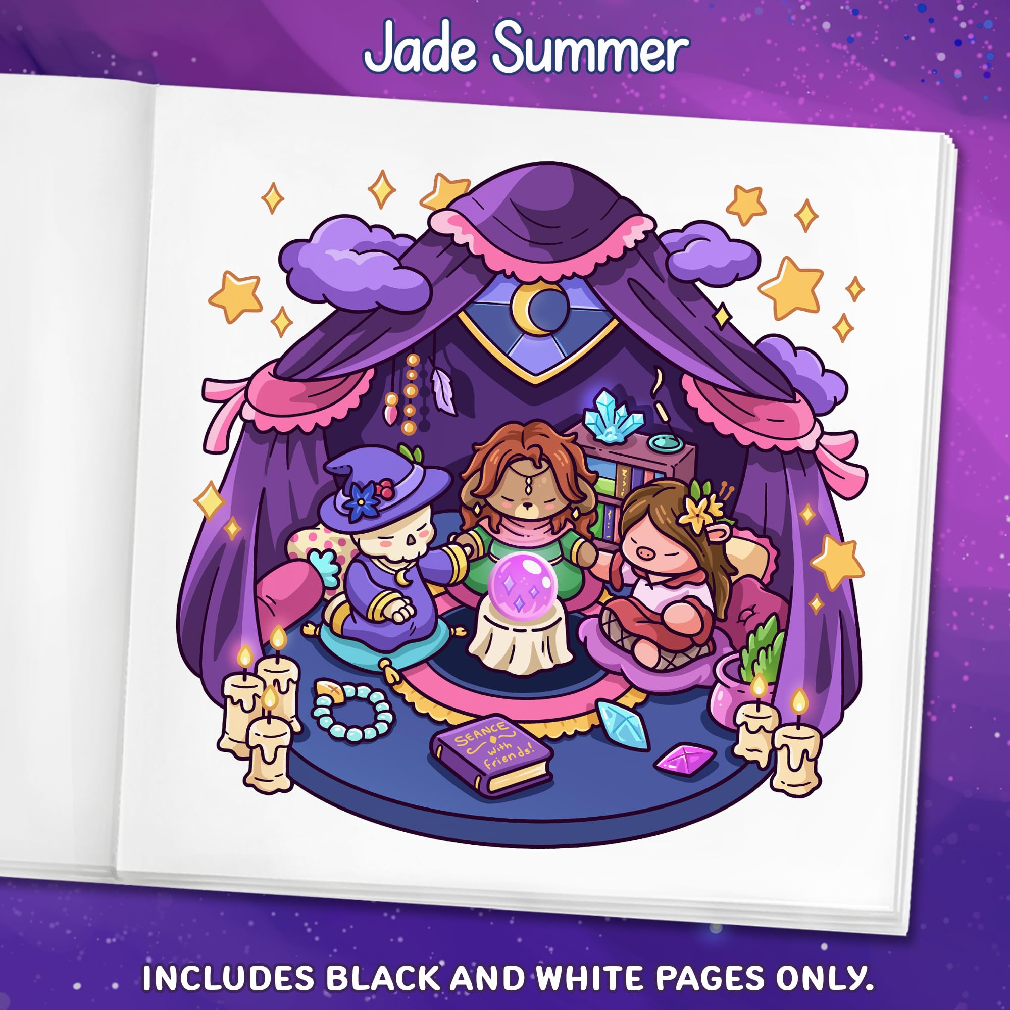 Spooky Places: Cozy Coloring Book for Adults and Teens with Cute and Creepy Hygge Scenes for Relaxation