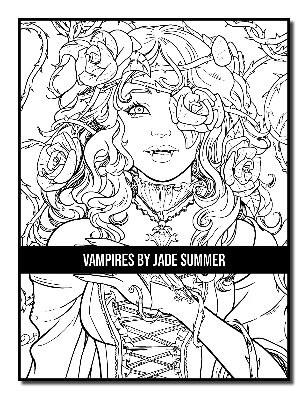 Vampires: An Adult Coloring Book with Sexy Vampire Women, Dark Fantasy Romance, and Haunting Gothic Scenes for Relaxation