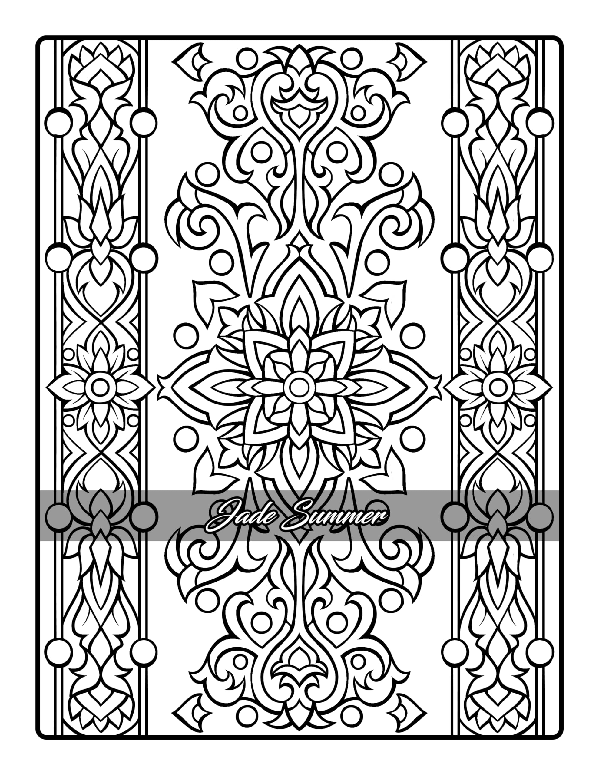 Elegant Patterns: Coloring Book for Adults with Beautiful Patterns for Mindfulness, Stress Relief, and Relaxation