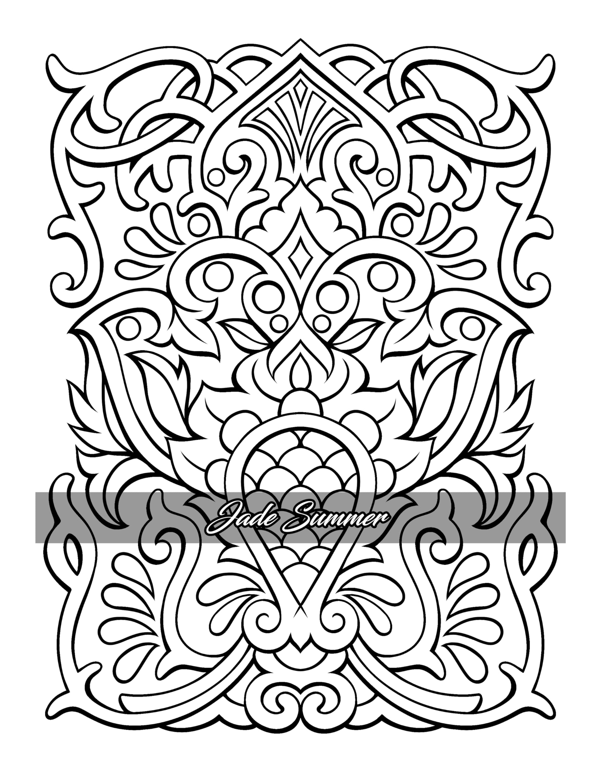 Elegant Patterns: Coloring Book for Adults with Beautiful Patterns for Mindfulness, Stress Relief, and Relaxation