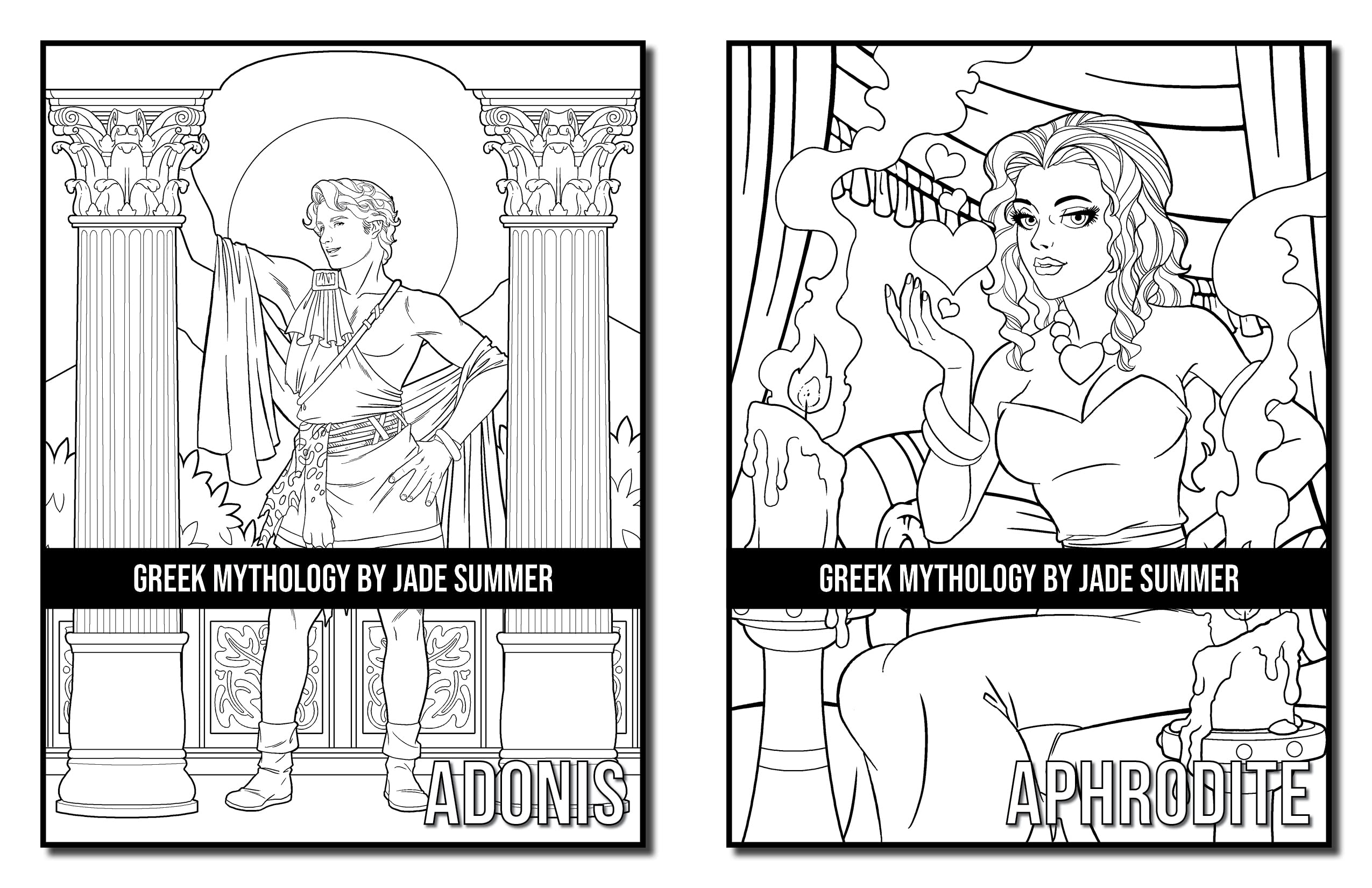 Greek Mythology: A Coloring Book for Adults and Kids with Powerful Gods, Beautiful Goddesses, Mythological Creatures and More!