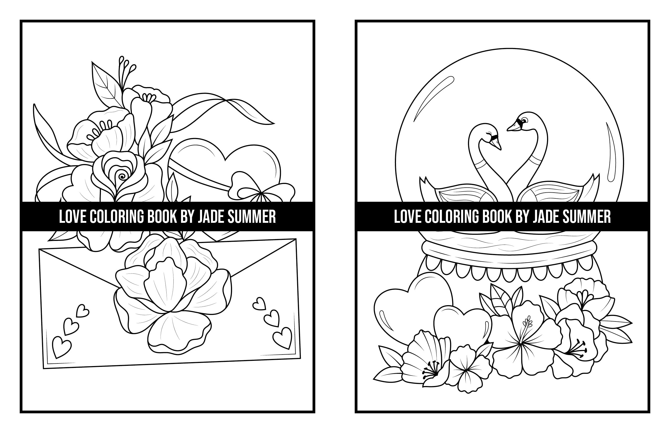 Love Coloring Book: For Adults with Beautiful Flowers, Adorable Animals, and Romantic Heart Designs (Inspirational Coloring Books)