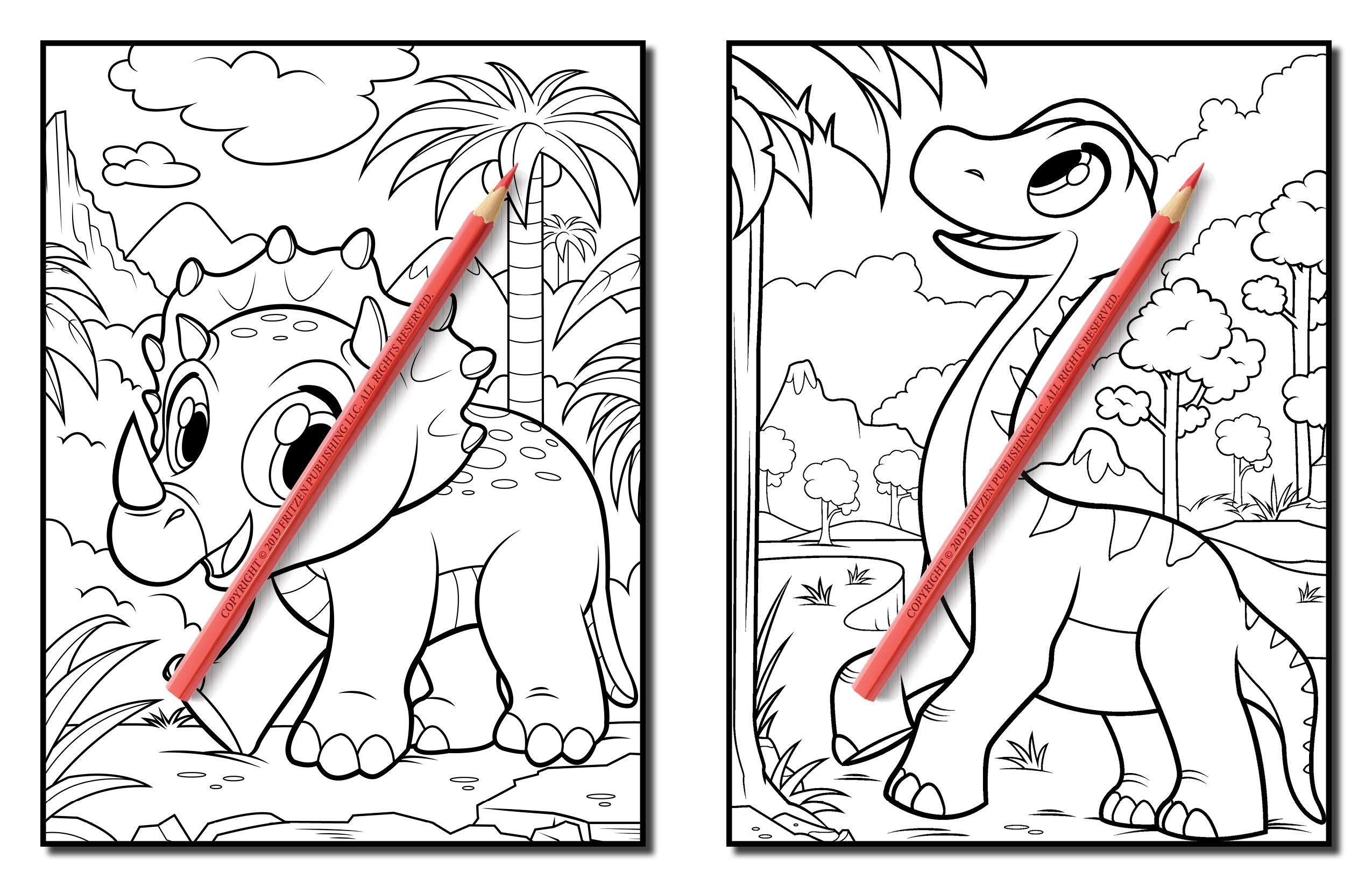 Dinosaurs: A Dinosaur Coloring Book for Kids
