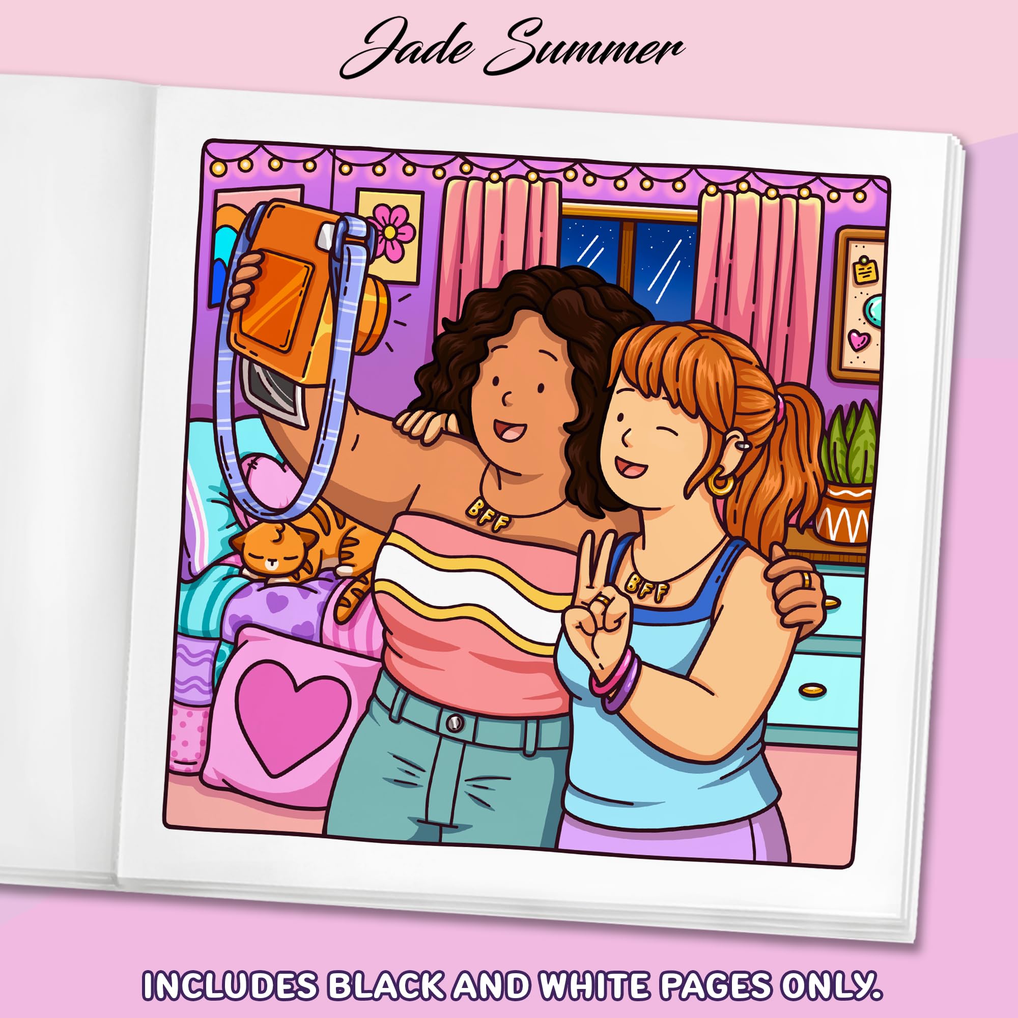 Curvy Cuties: A Body Positivity Coloring Book for Women and Teen Girls with Cozy Moments of Self-Love, Confidence, Self-Care, and Relaxation