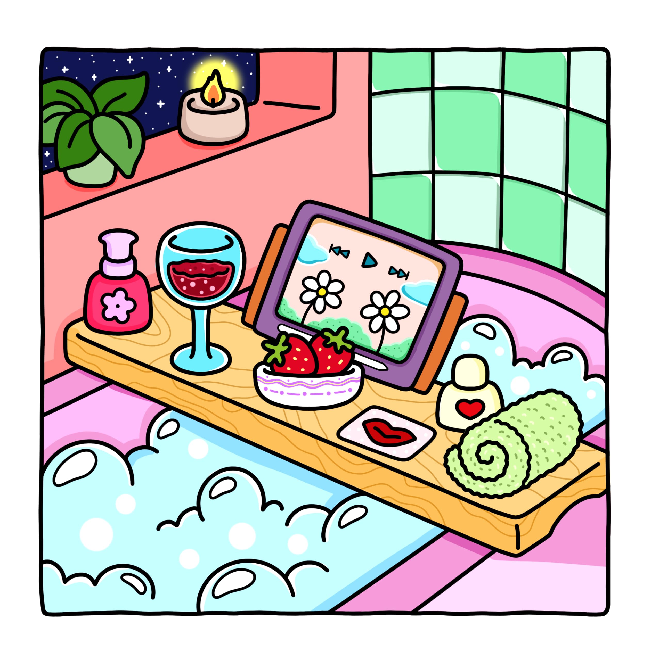 Self-Love: Girl Therapy Coloring Book to Inspire Yourself and Love Who You Are (Bold & Easy Coloring Book)