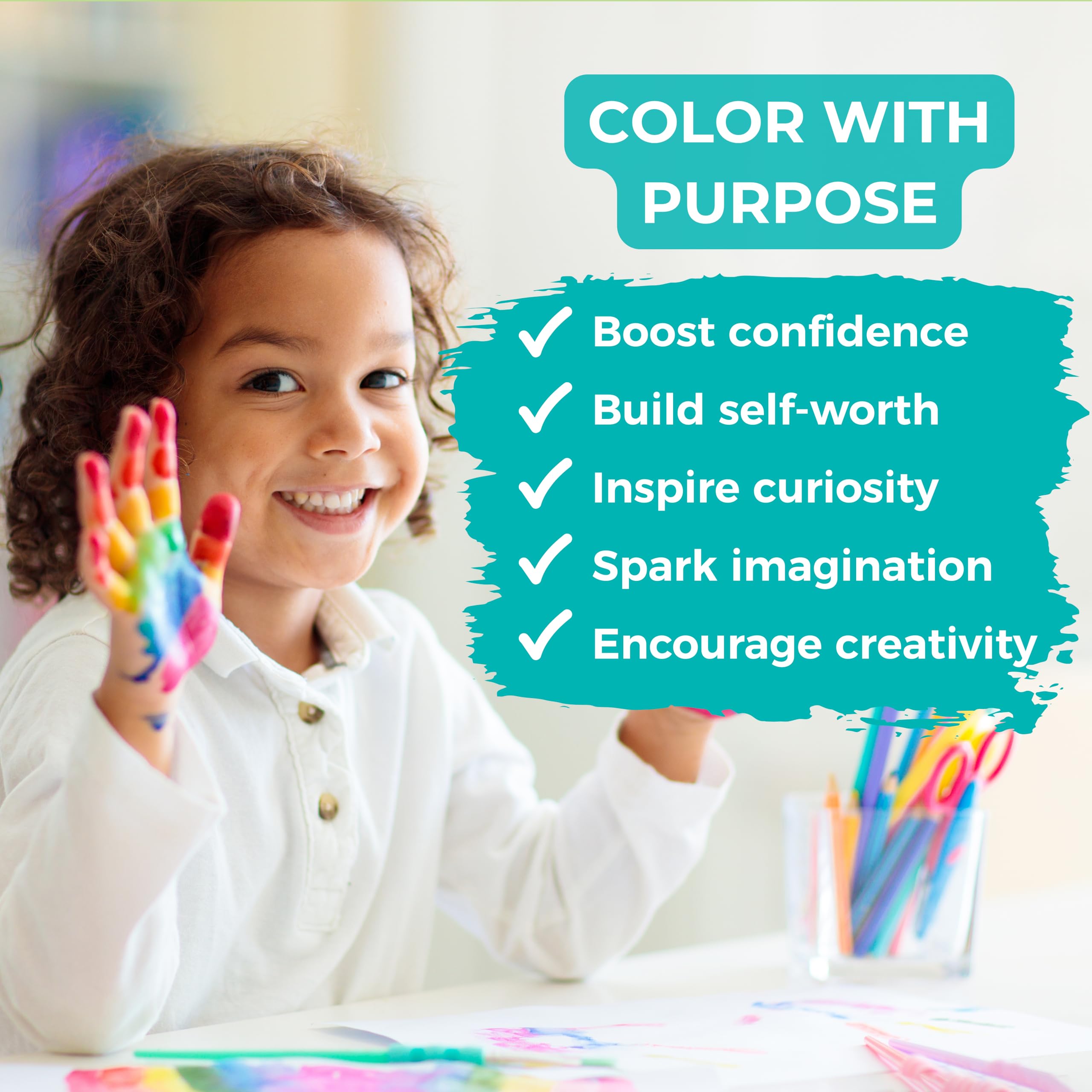 Hopscotch Girls I Am Confident Brave & Beautiful Inspirational Coloring Books for Kids Ages 4-8 & Up 8-12 Empowering Boost Confidence