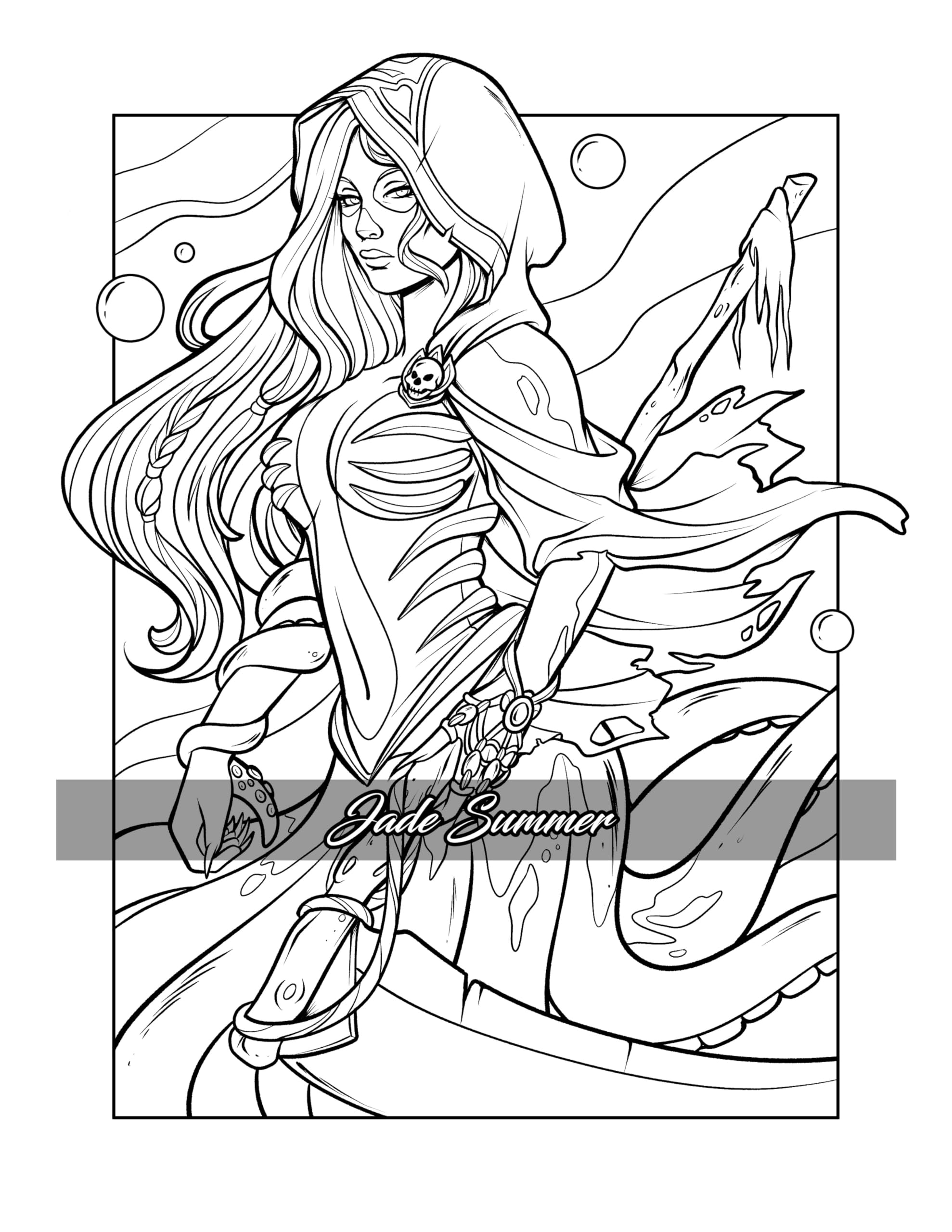 Magical Mermaids: An Adult Coloring Book with Beautiful Mermaids and Fantasy Scenes for Stress Relief and Relaxation