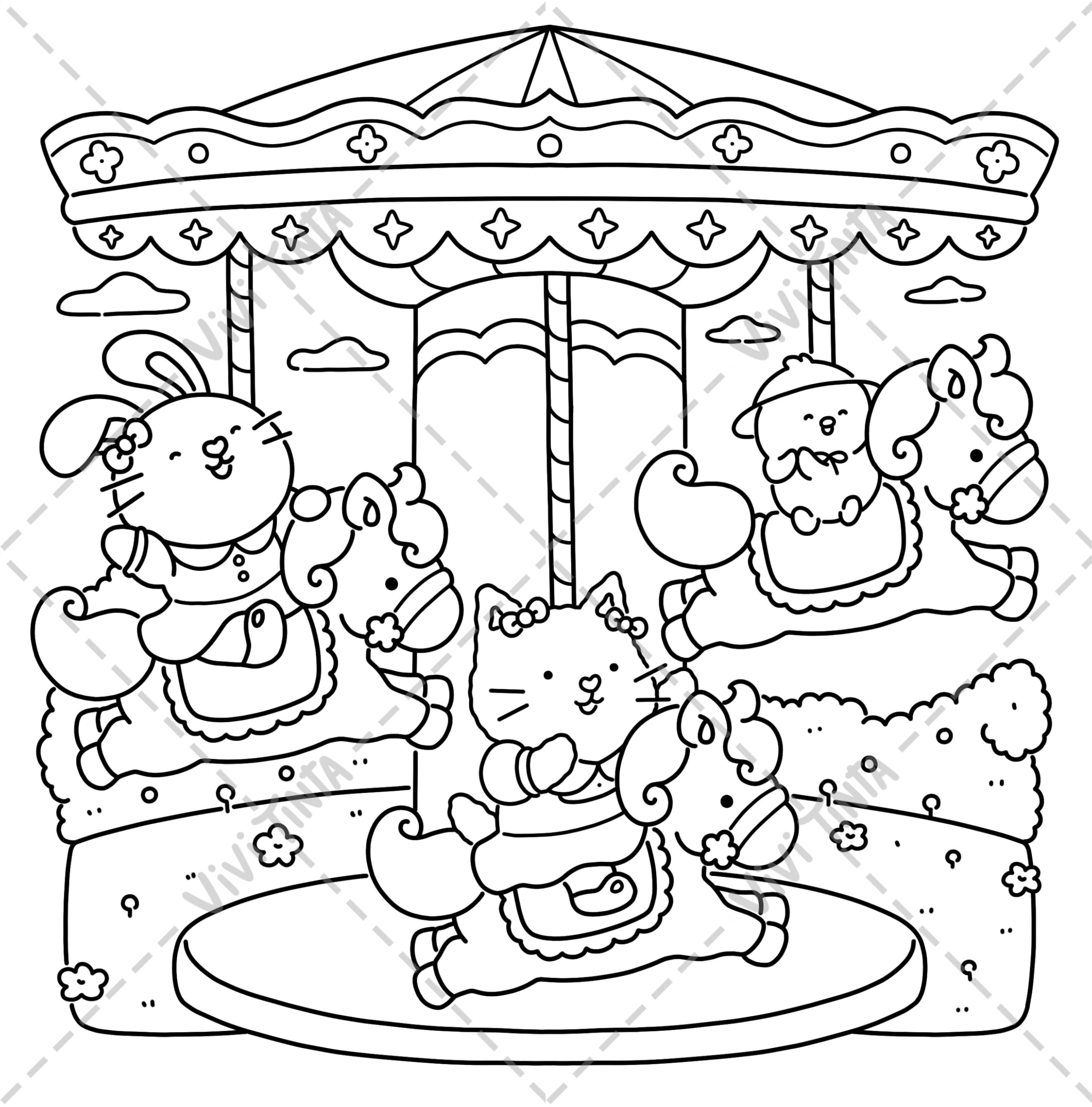 Girl’s Day: Self-Love Coloring Book for Adults & Teens Featuring Activities in Everyday Life (Fuzzy Friends Coloring)