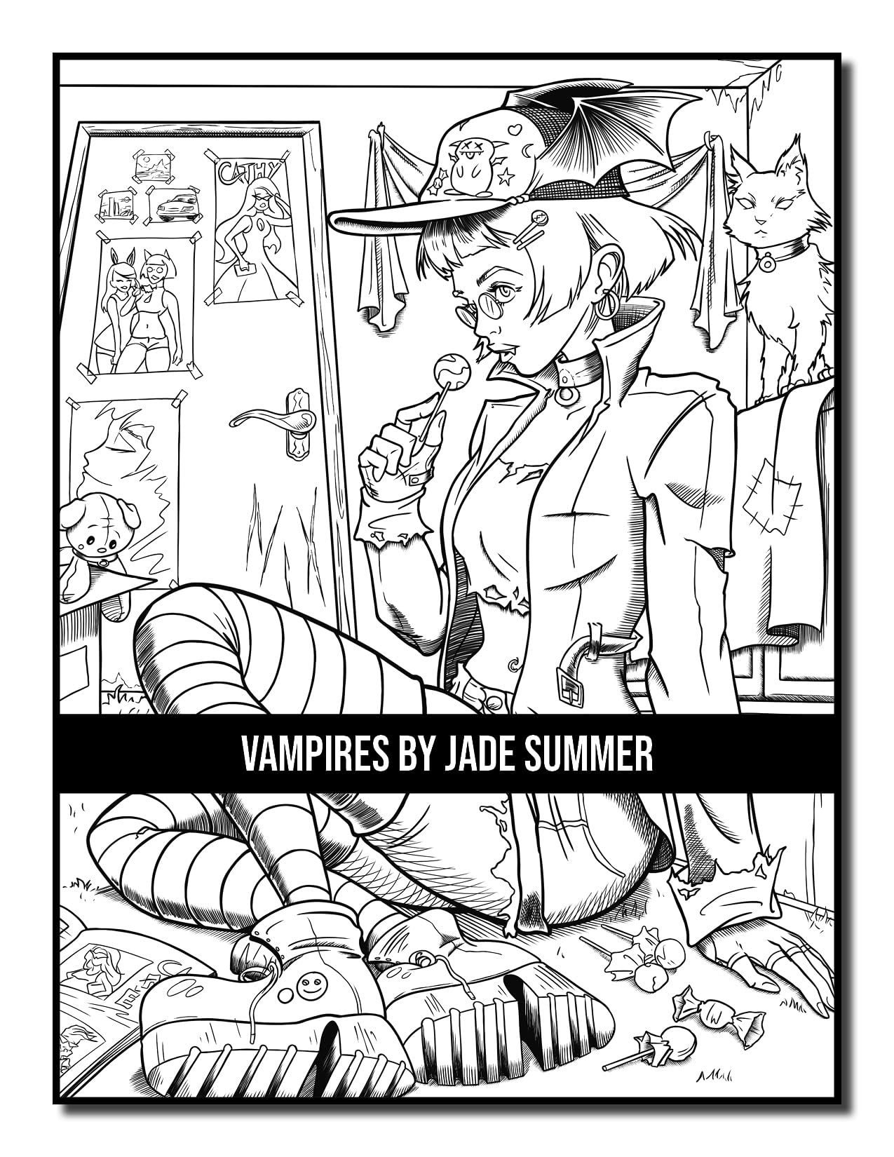 Vampires: An Adult Coloring Book with Sexy Vampire Women, Dark Fantasy Romance, and Haunting Gothic Scenes for Relaxation