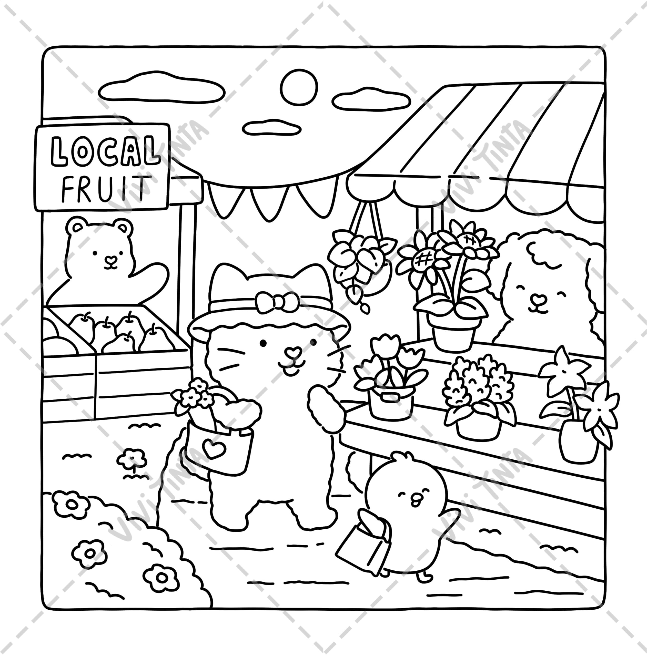 Girl’s Day: Self-Love Coloring Book for Adults & Teens Featuring Activities in Everyday Life (Fuzzy Friends Coloring)