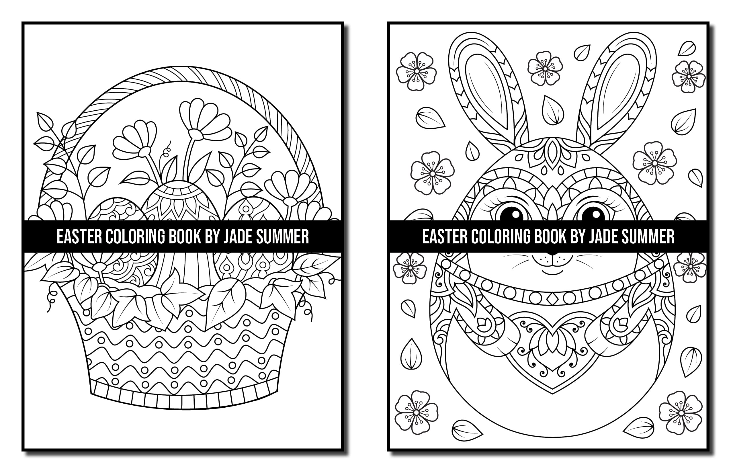 Easter Coloring Book: For Adults with Fun, Easy, and Relaxing Designs (Easy Coloring Books)
