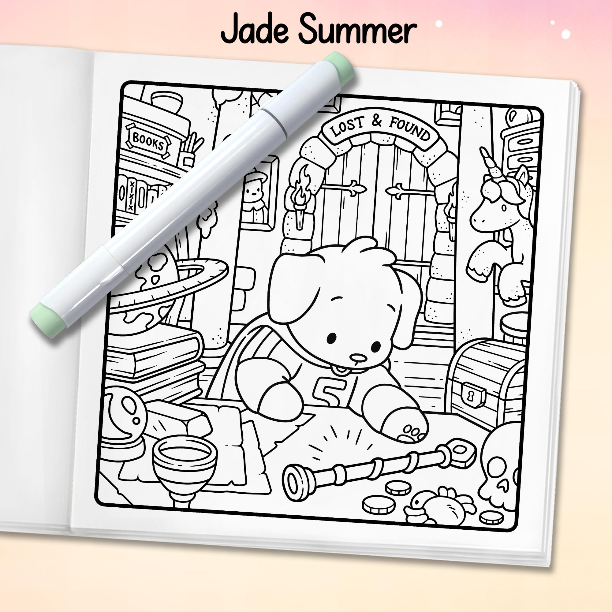 Magic Academy: Cozy Fantasy Coloring Book for Adults and Teens with Witches, Wizards, Spells, Potions, and Magical School Adventures (Cozy Coloring Books)