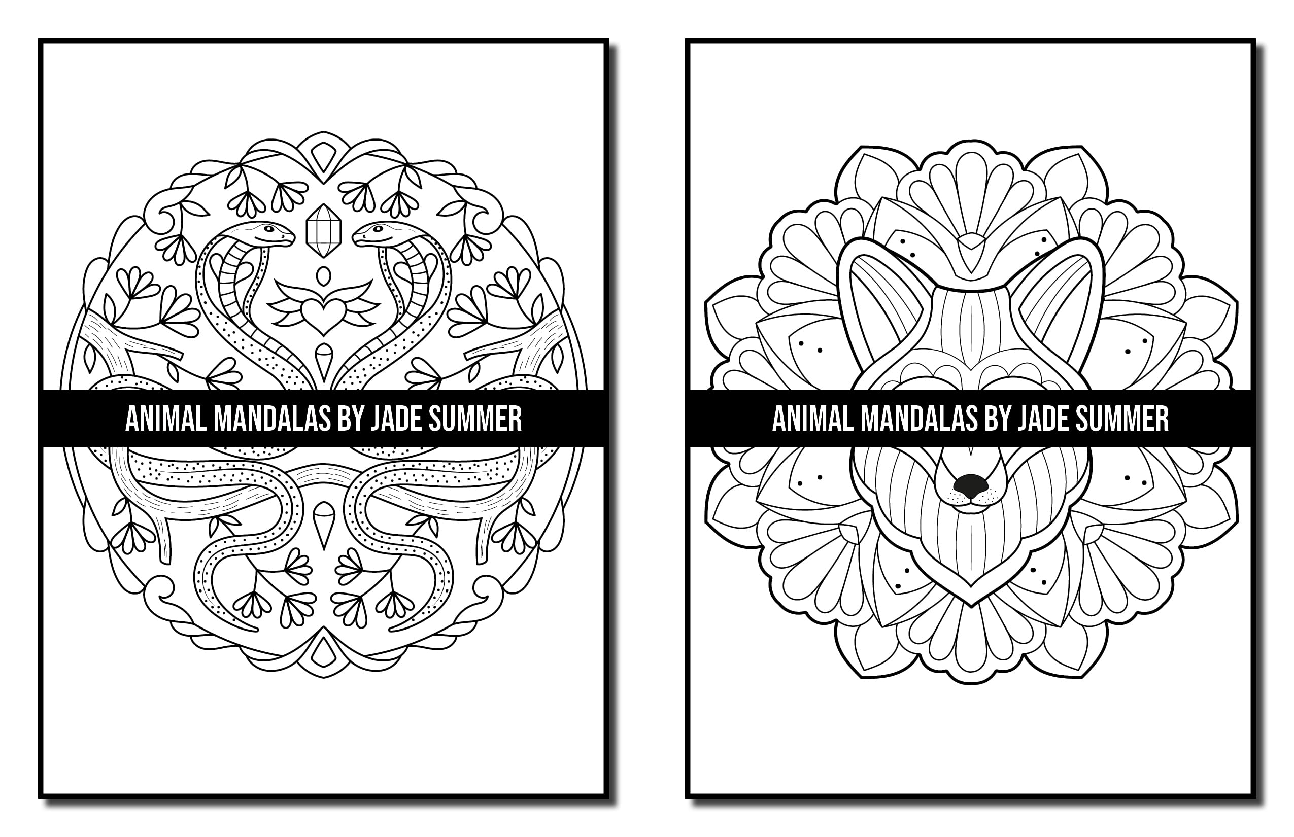 Mandala Coloring Book: For Adults with Cute Animal Mandalas, Fun Geometric Patterns, and Relaxing Flower Designs