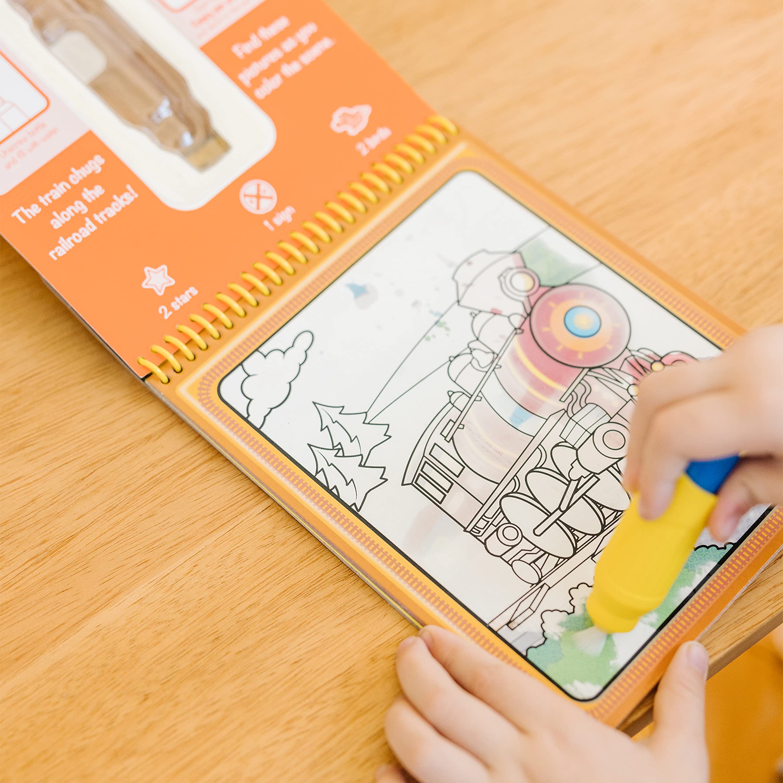 Melissa & Doug On The Go Water Wow! Mess Free Coloring Book, Reusable Water-Reveal Activity Pad, Vehicles, Travel Toys, Party Favors, for Toddlers & Kids Ages 3+ - FSC Certified